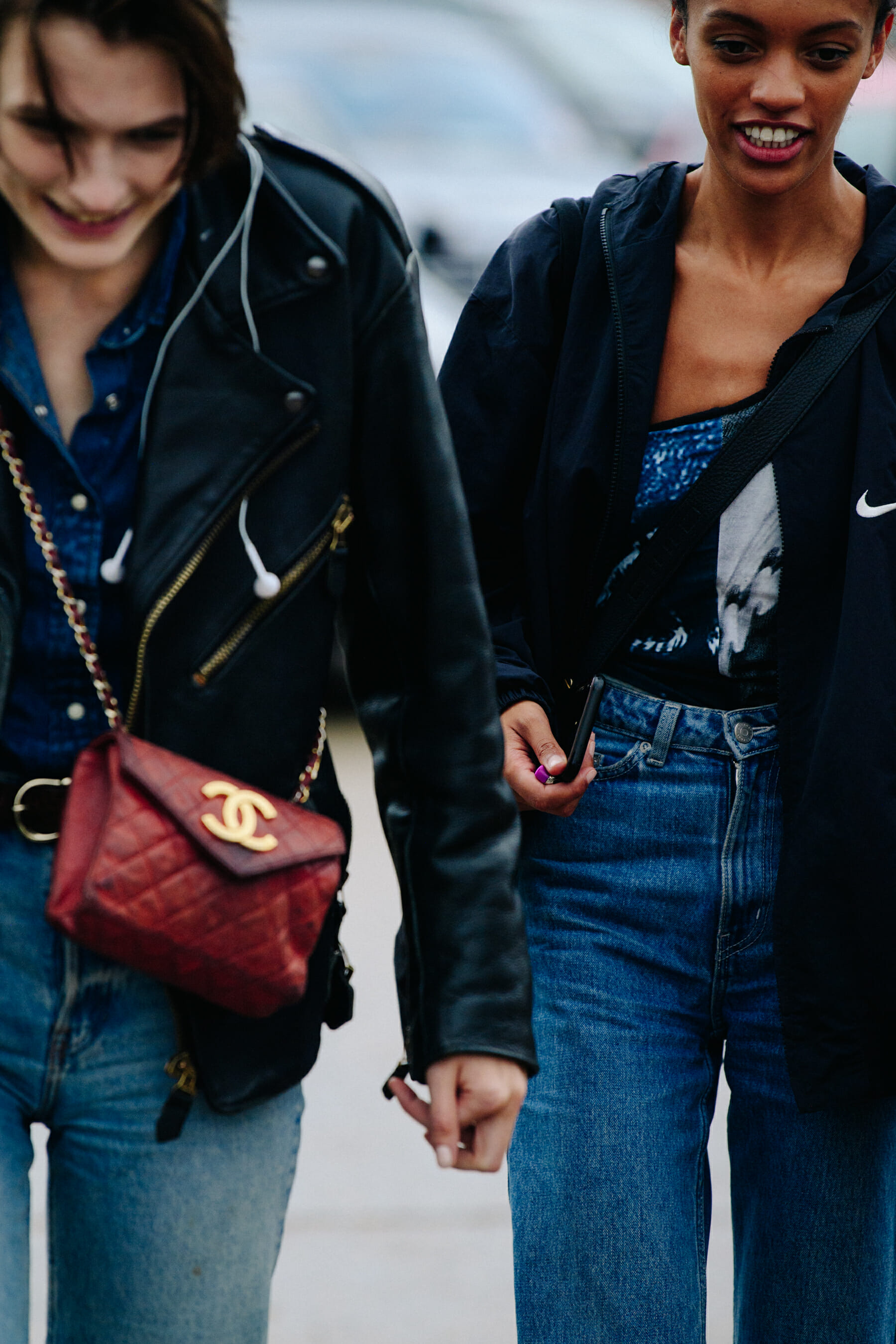 Models leaving show