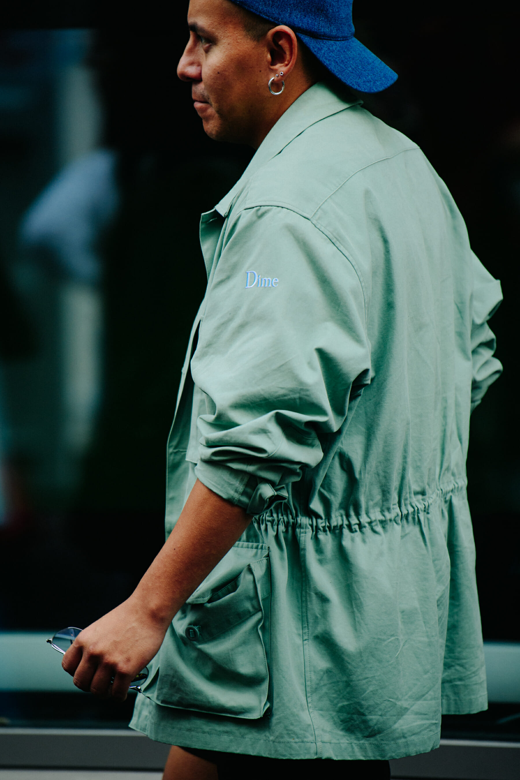 Man wearing Dime jacket