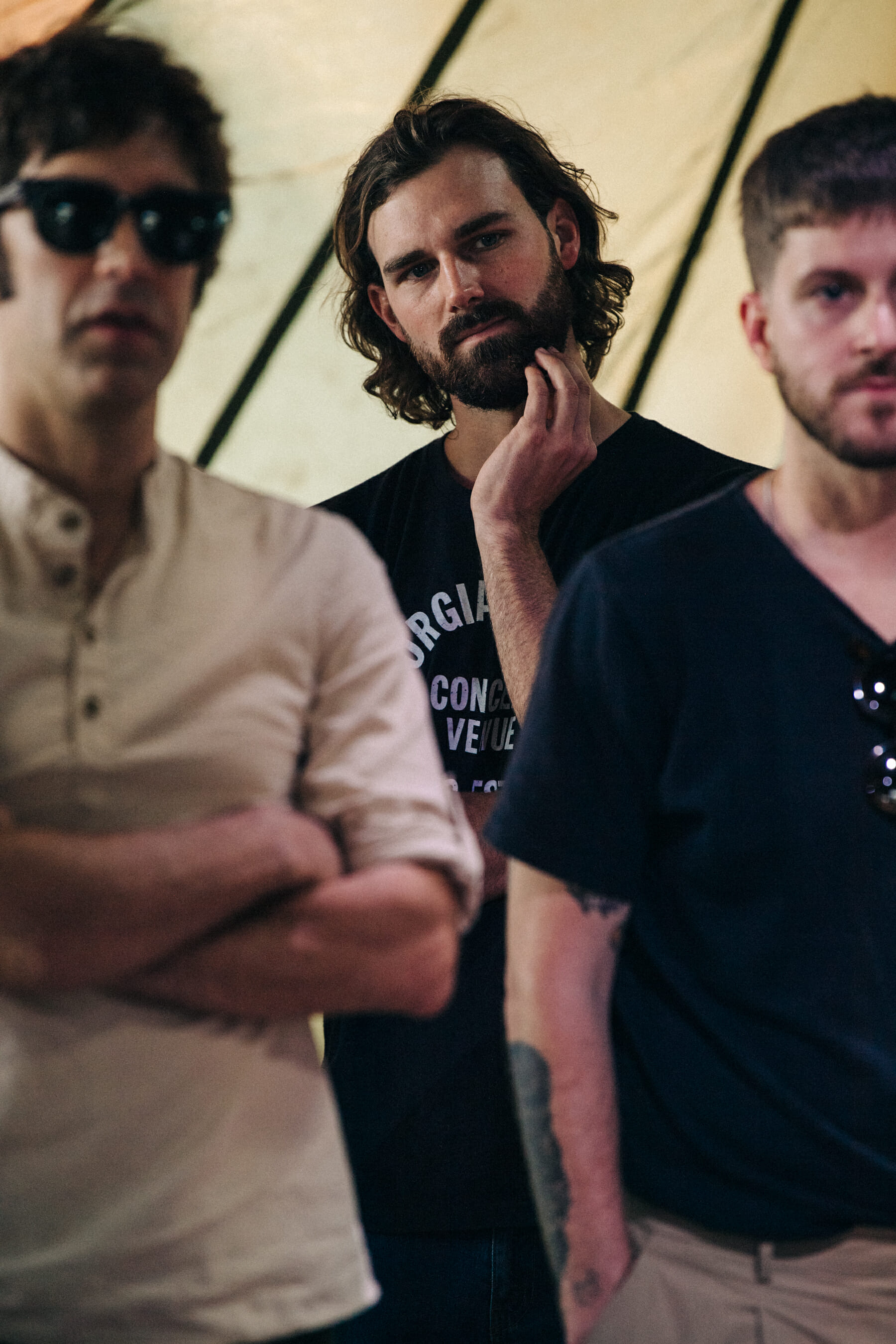 Backstage at Billy Reid show 2019