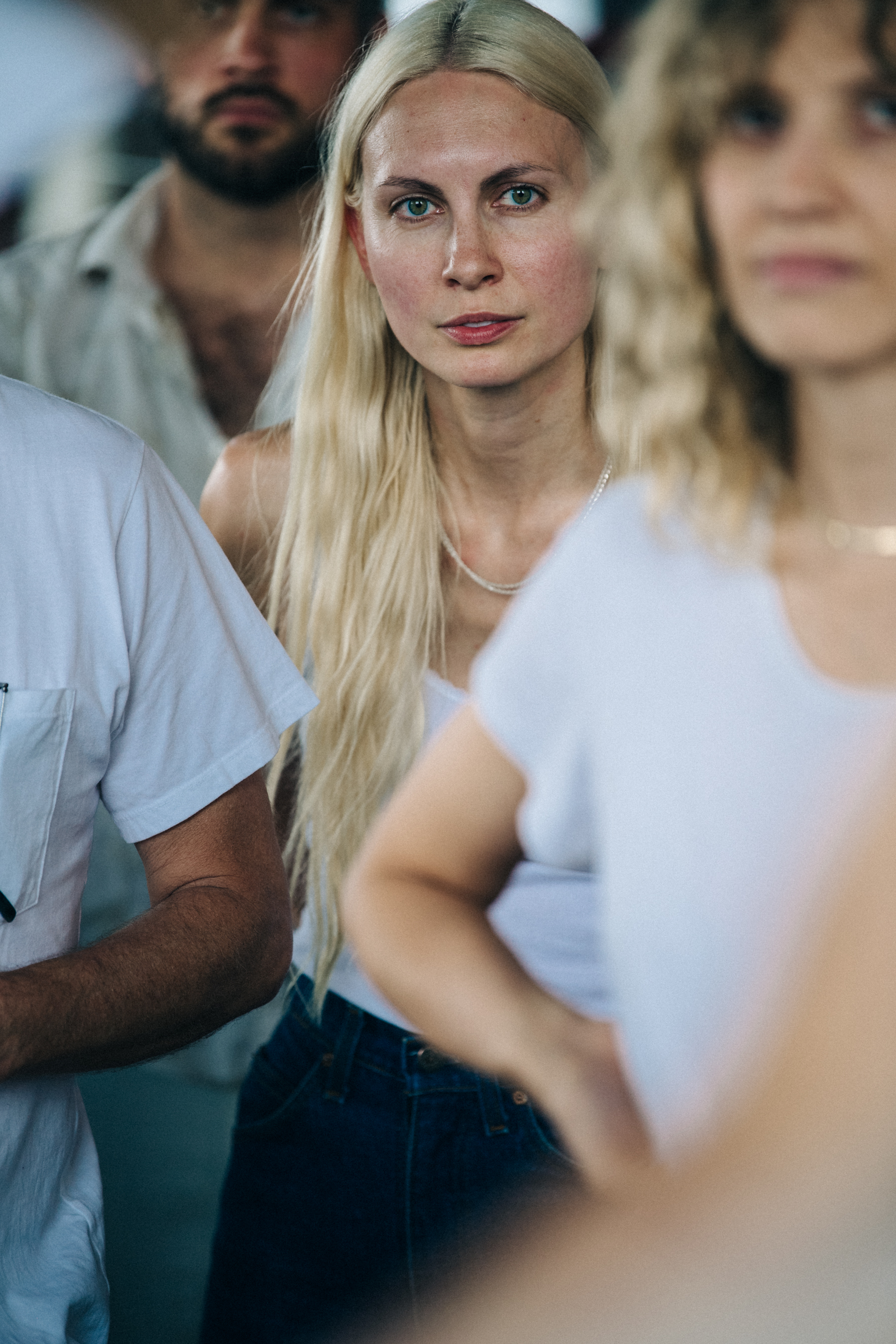 Backstage at Billy Reid show 2019