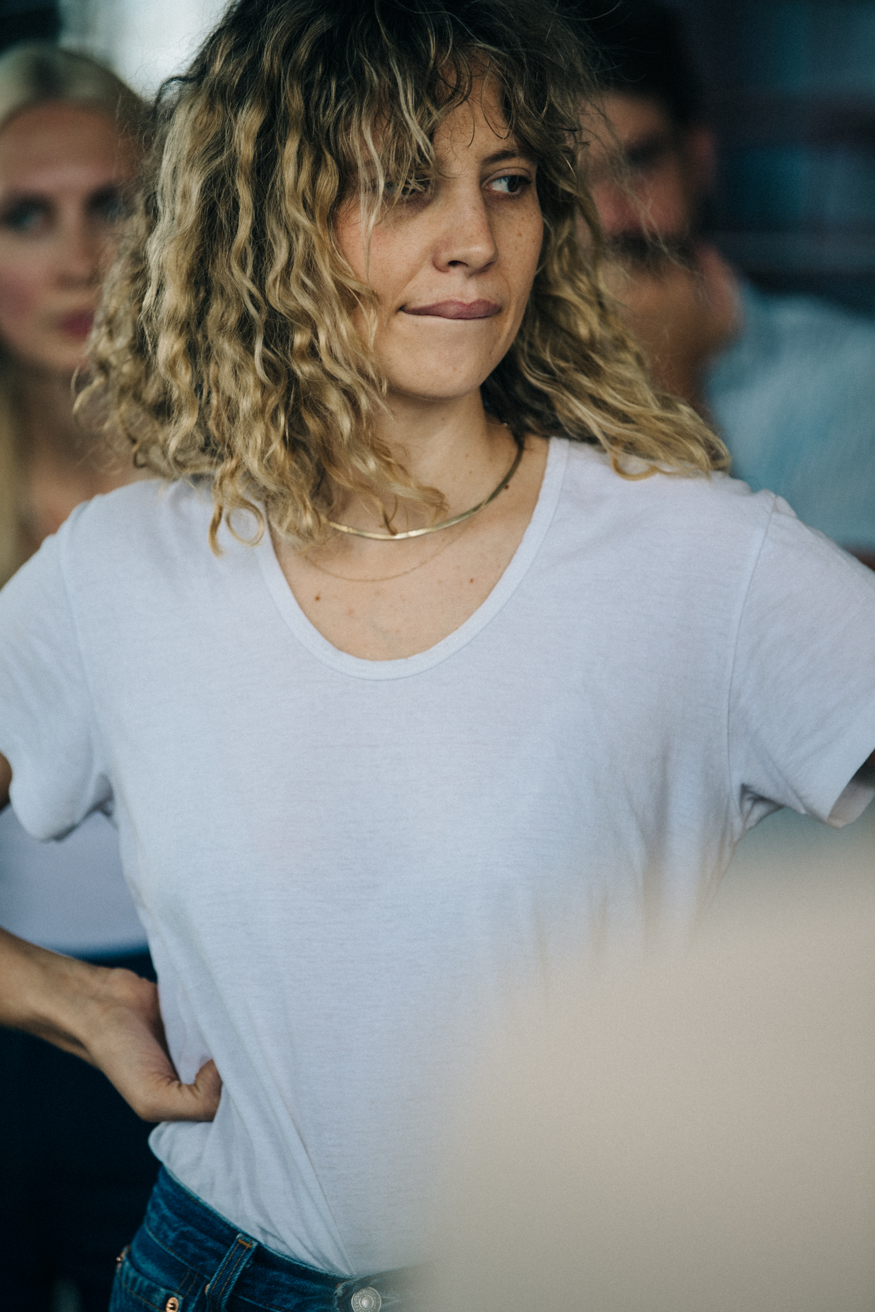 Backstage at Billy Reid show 2019