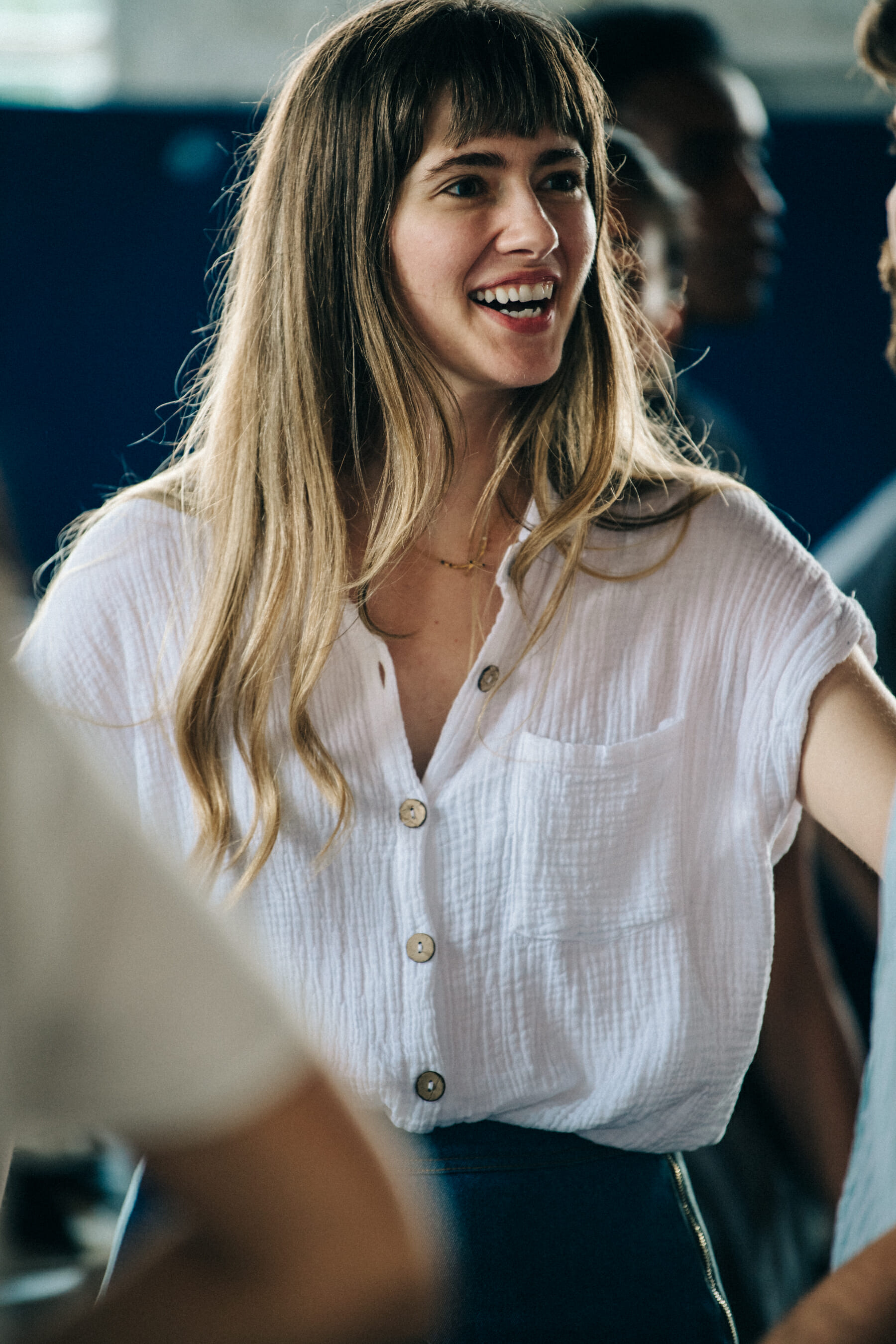 Backstage at Billy Reid show 2019