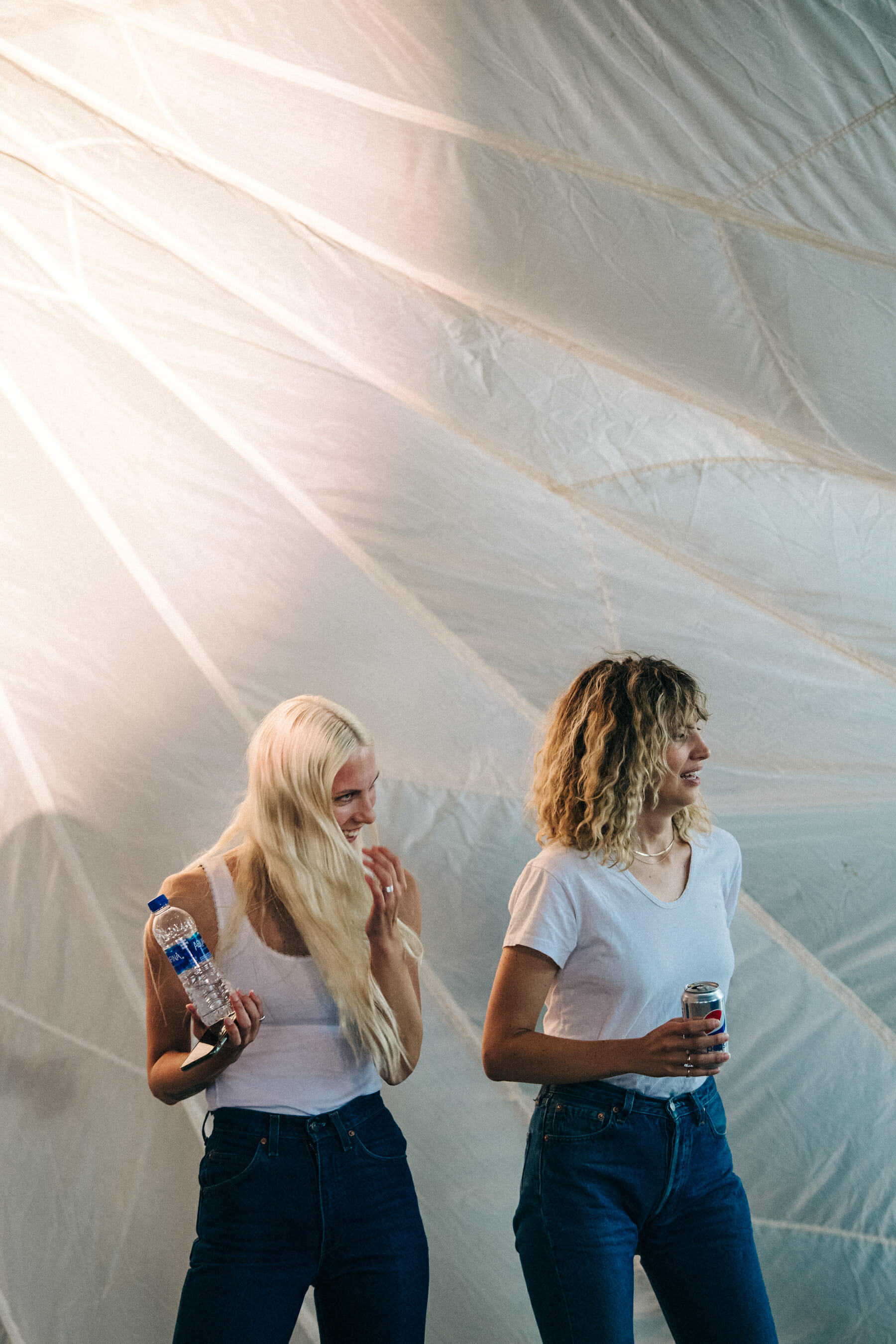 Backstage at Billy Reid show 2019