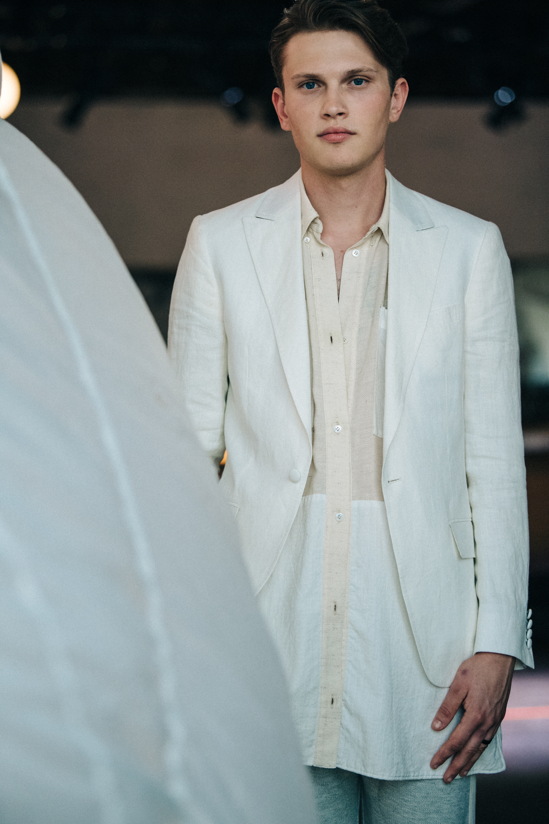 Backstage at Billy Reid show 2019