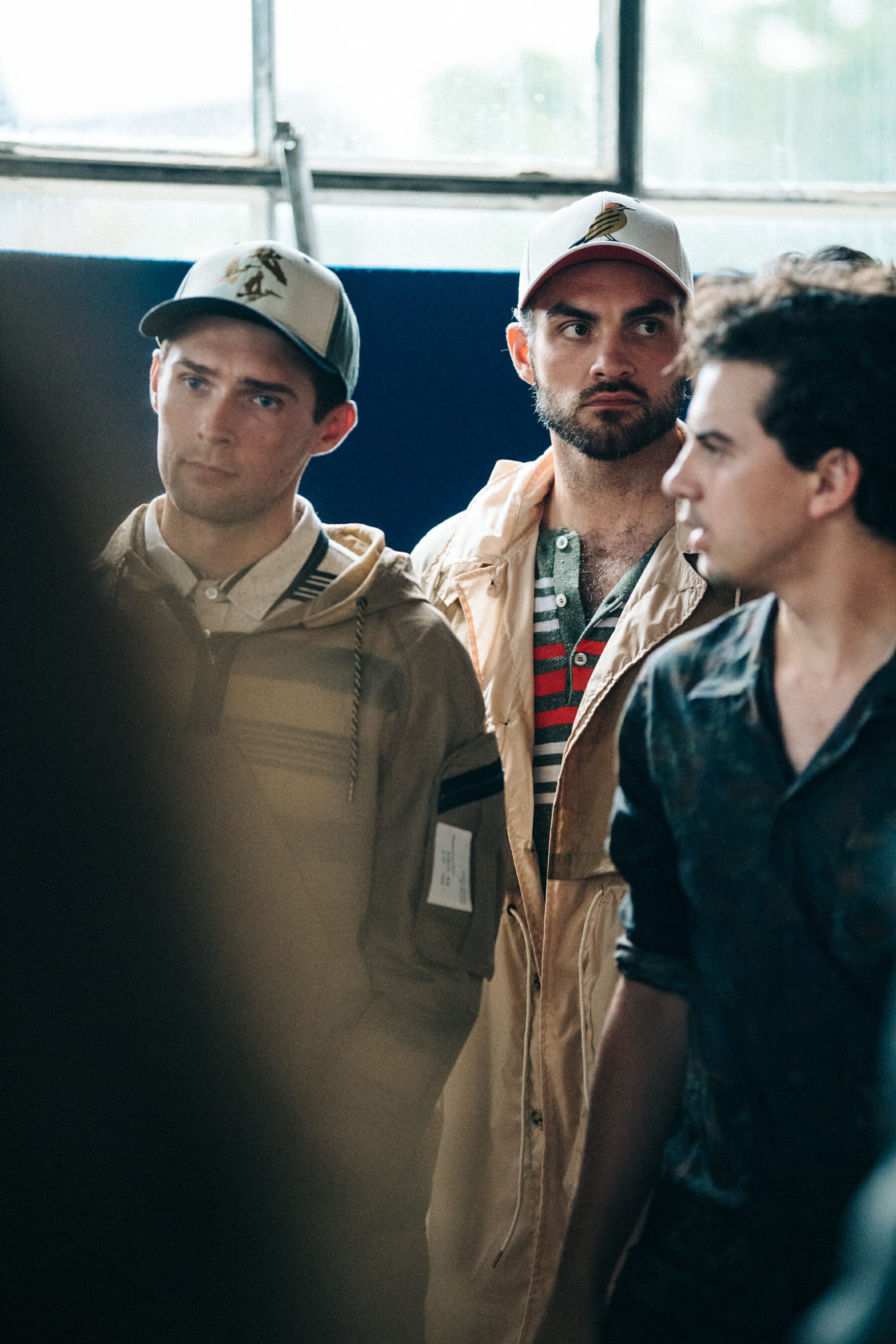 Backstage at Billy Reid show 2019