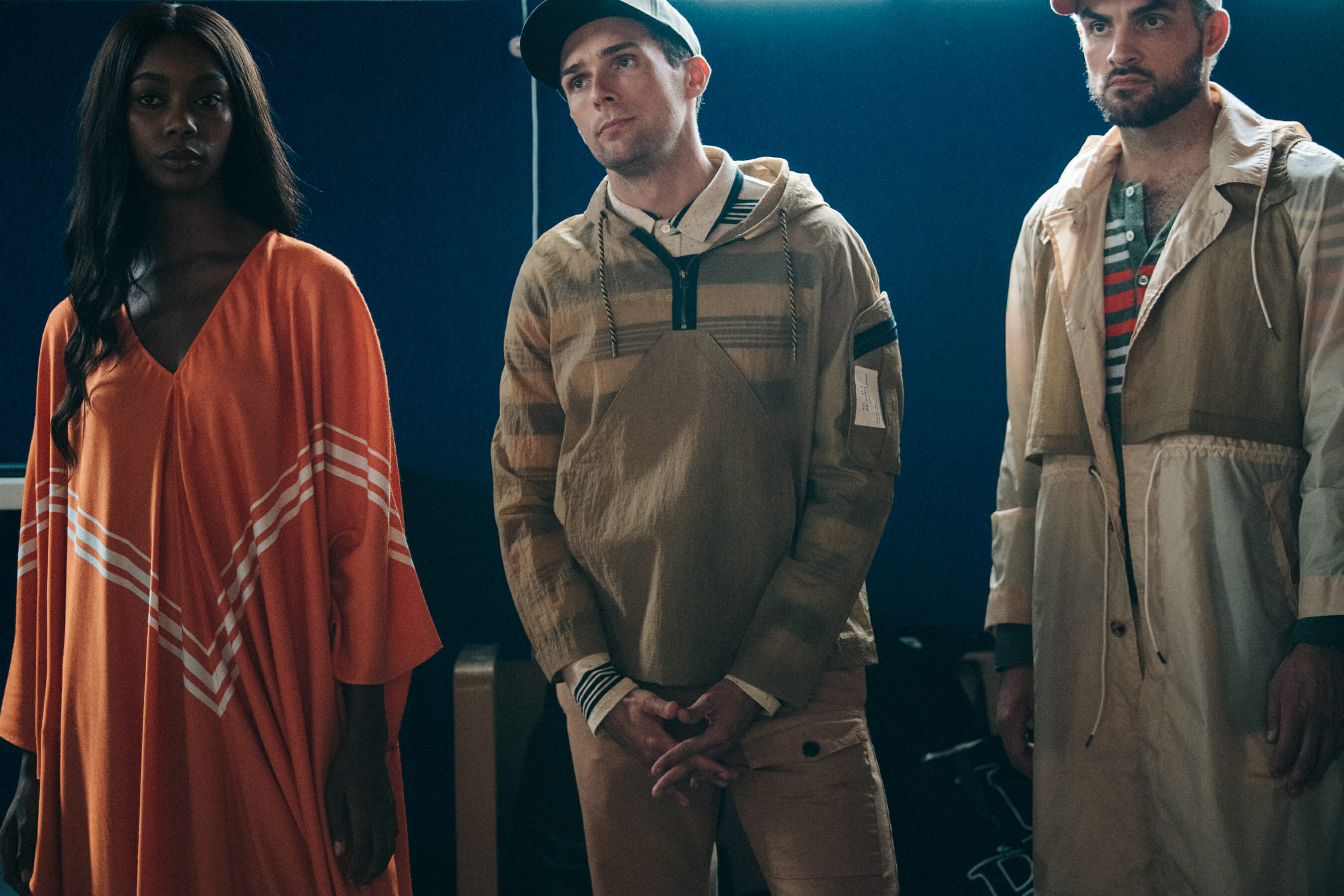 Backstage at Billy Reid show 2019