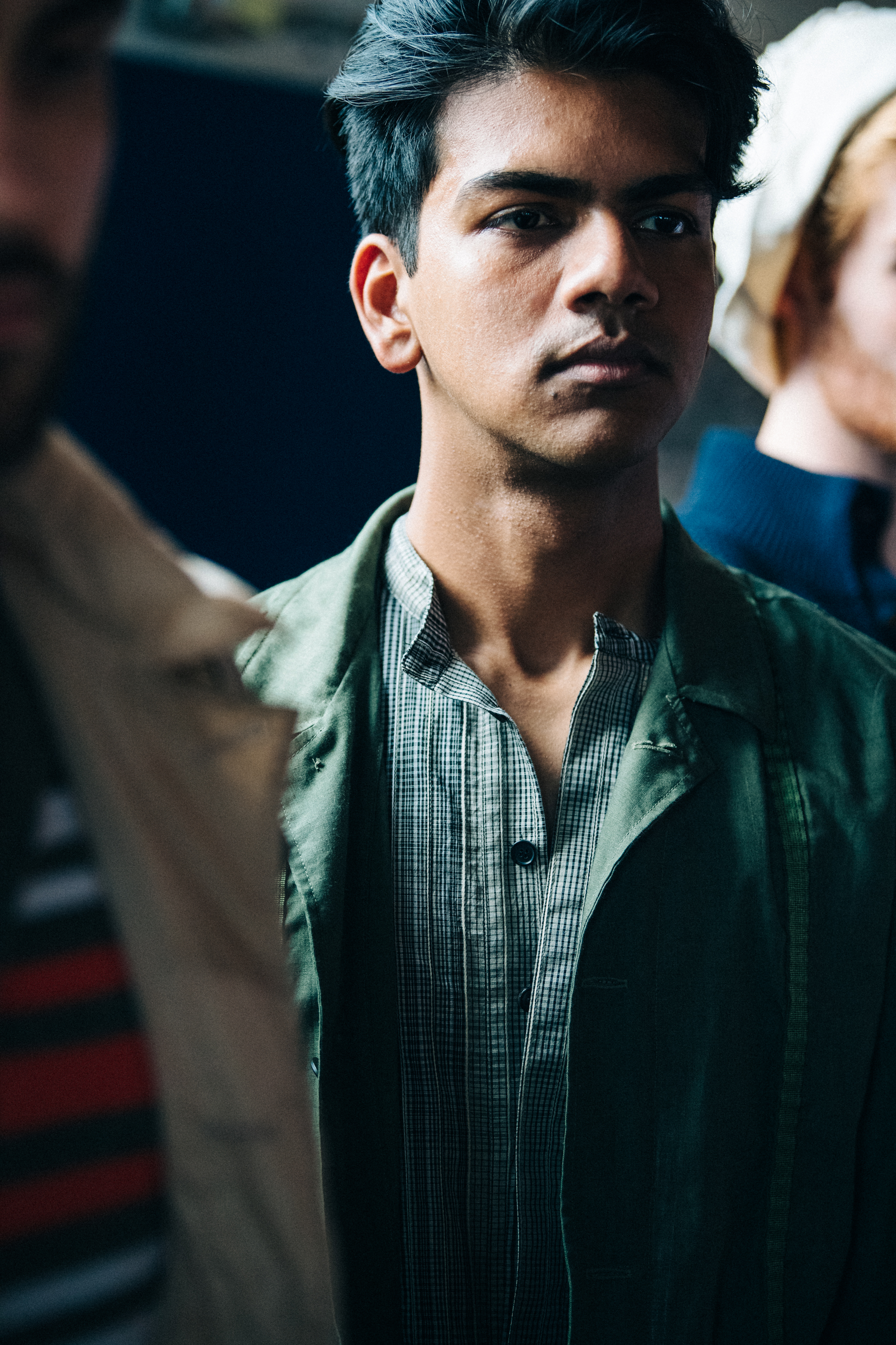 Backstage at Billy Reid show 2019