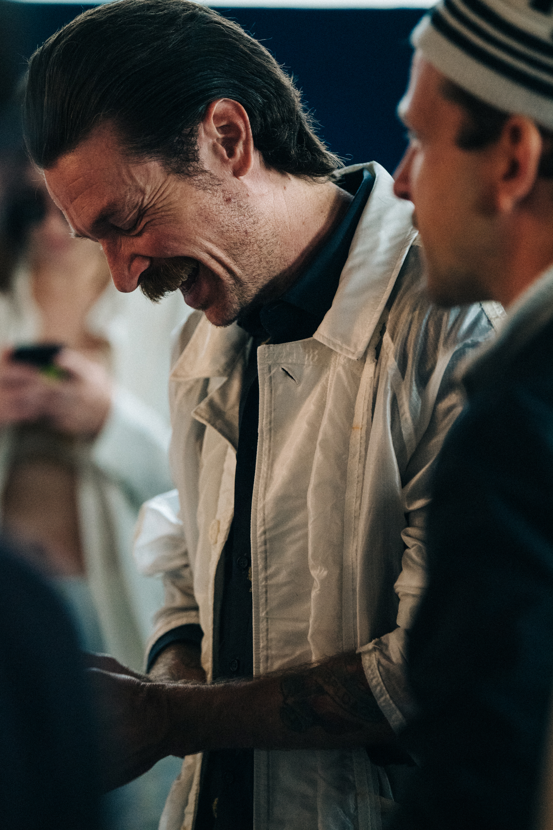 Backstage at Billy Reid show 2019
