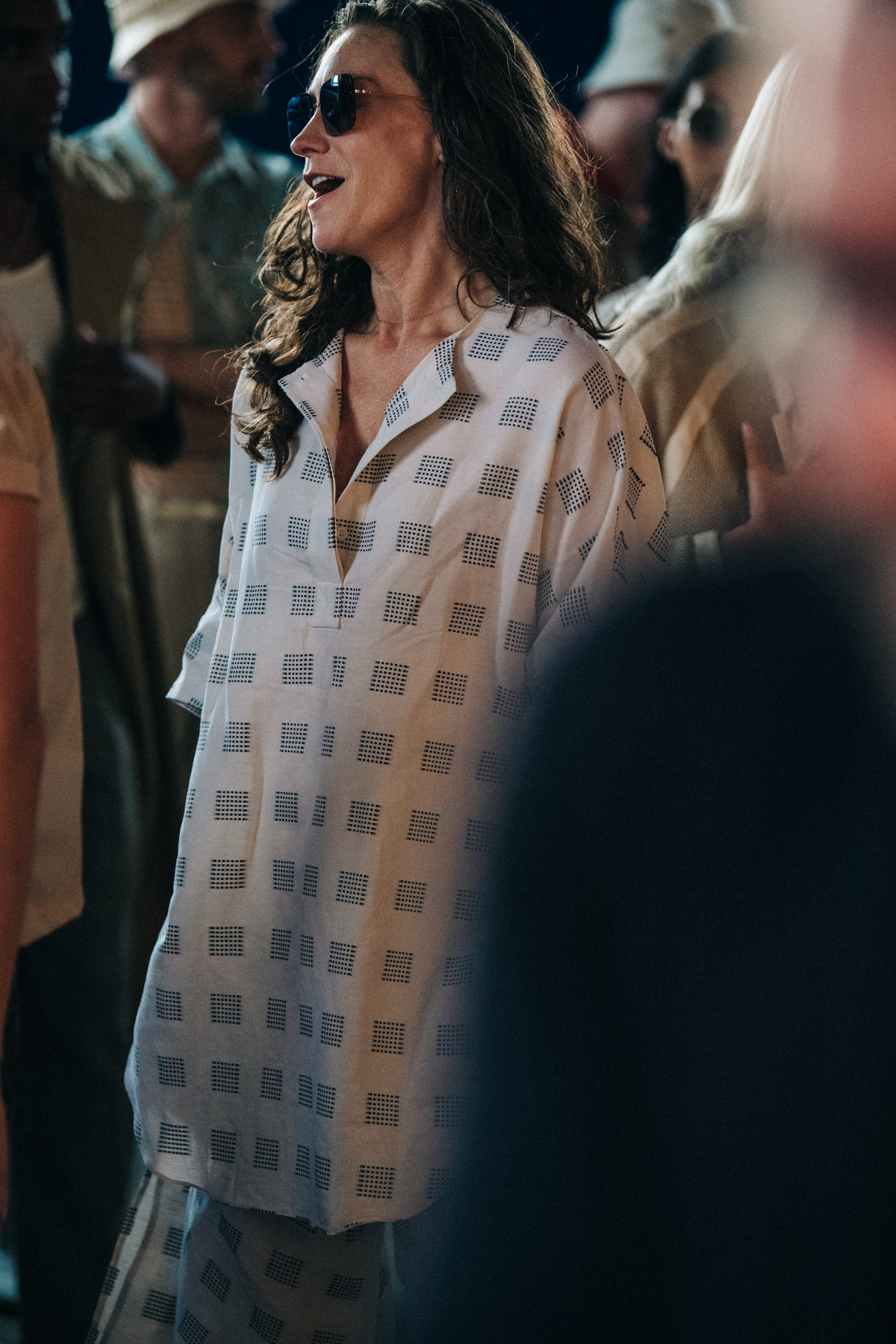 Backstage at Billy Reid show 2019