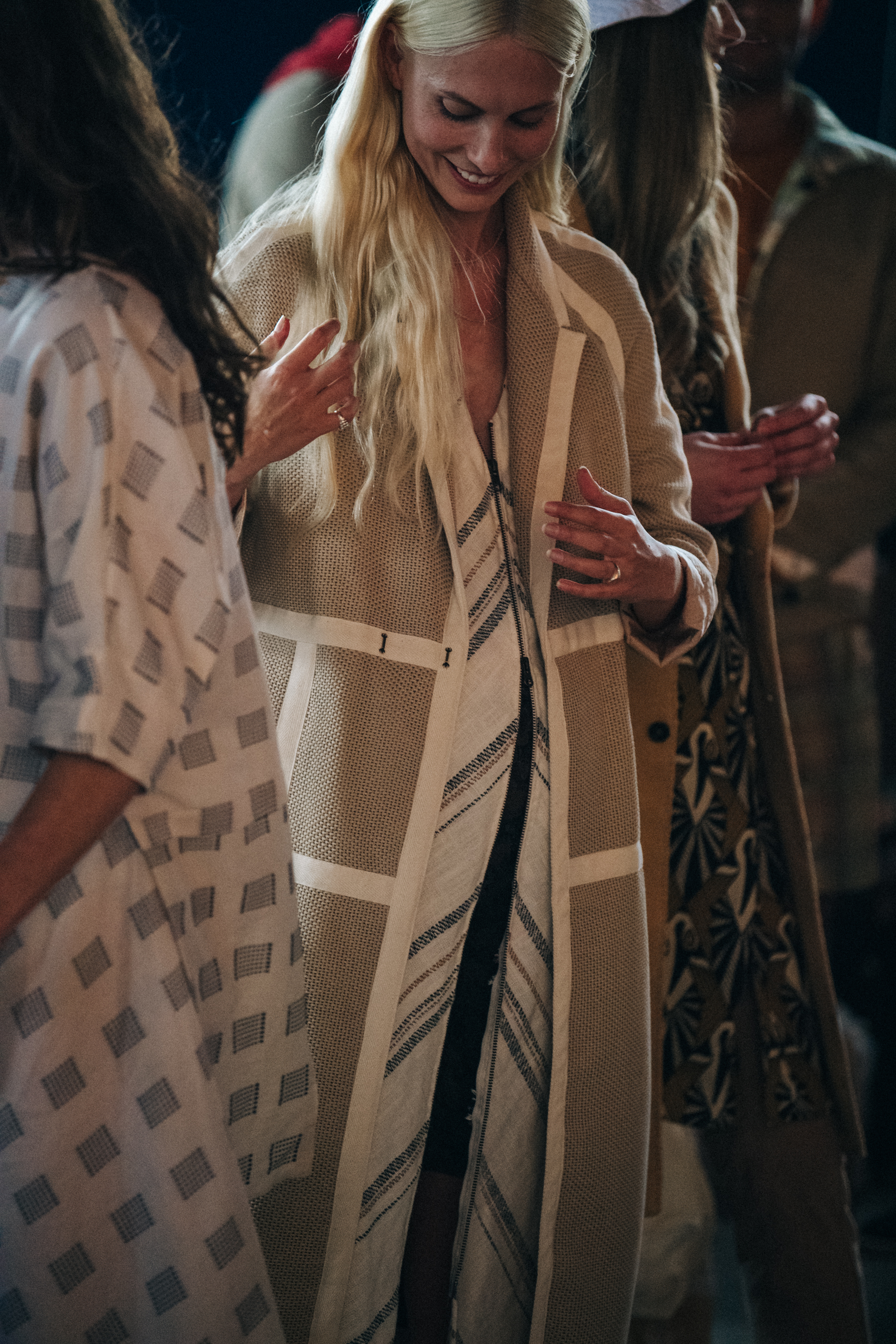 Backstage at Billy Reid show 2019