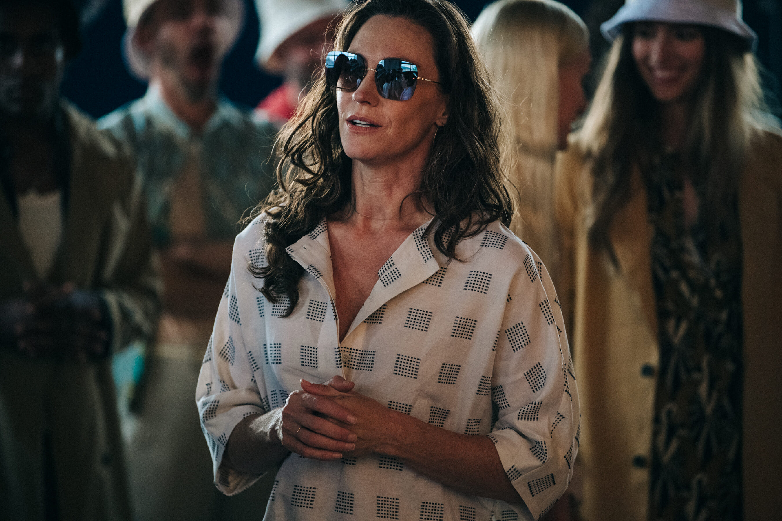 Backstage at Billy Reid show 2019