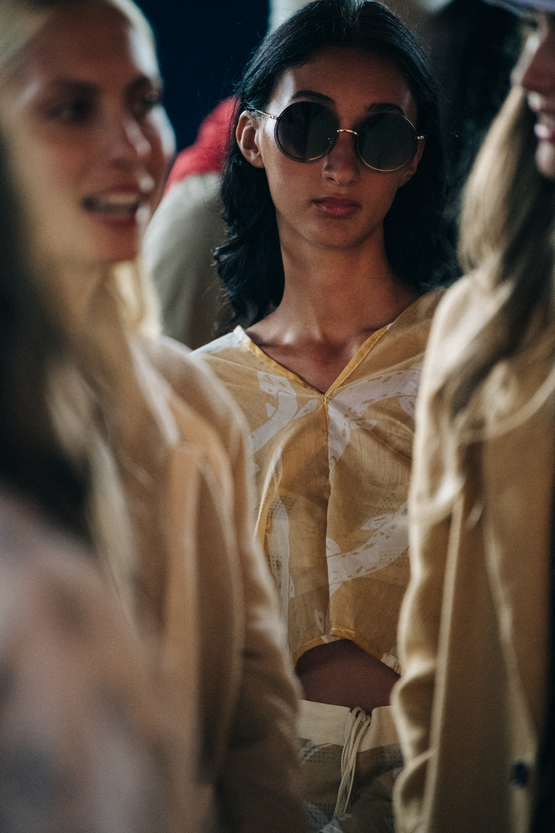 Backstage at Billy Reid show 2019