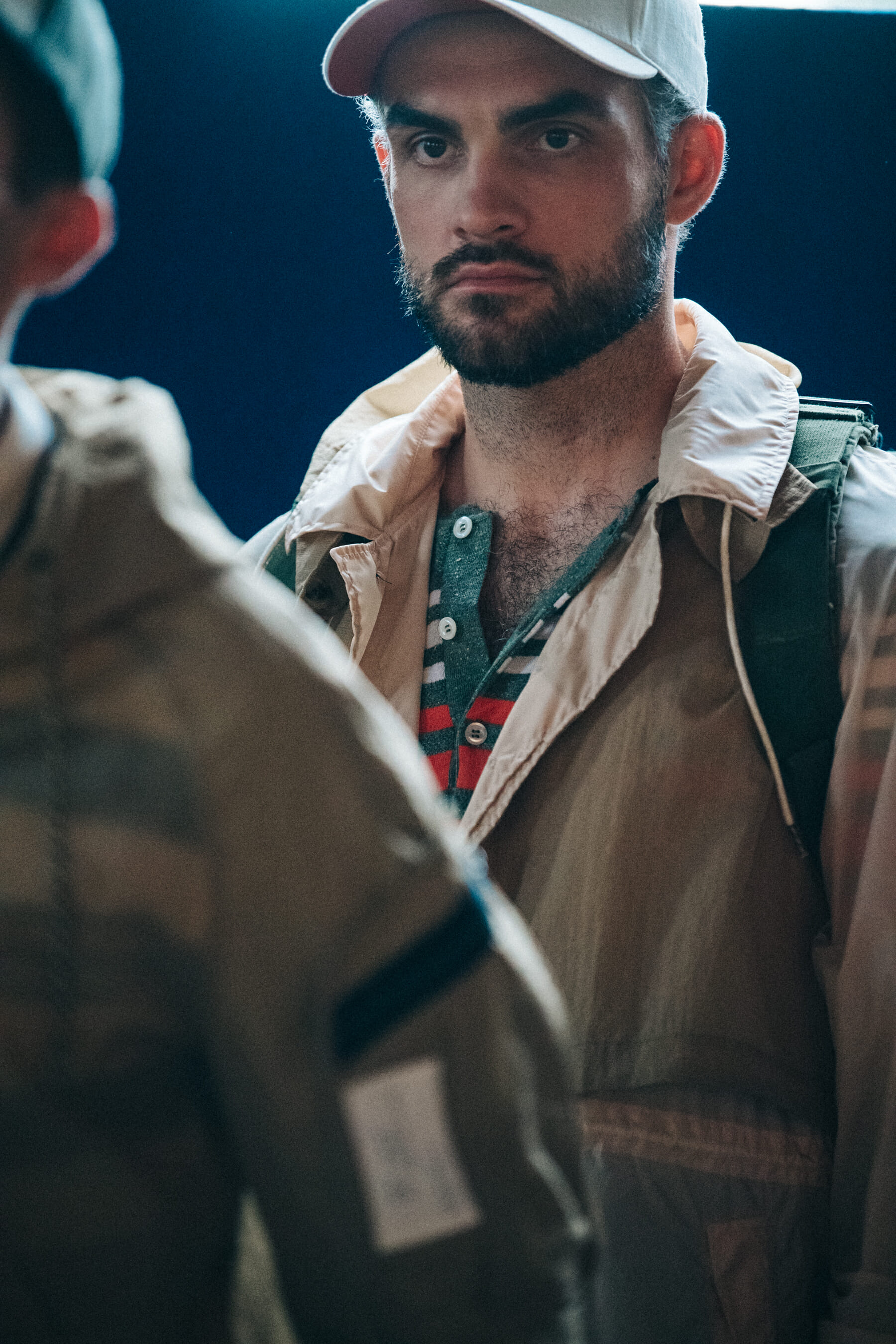 Backstage at Billy Reid show 2019