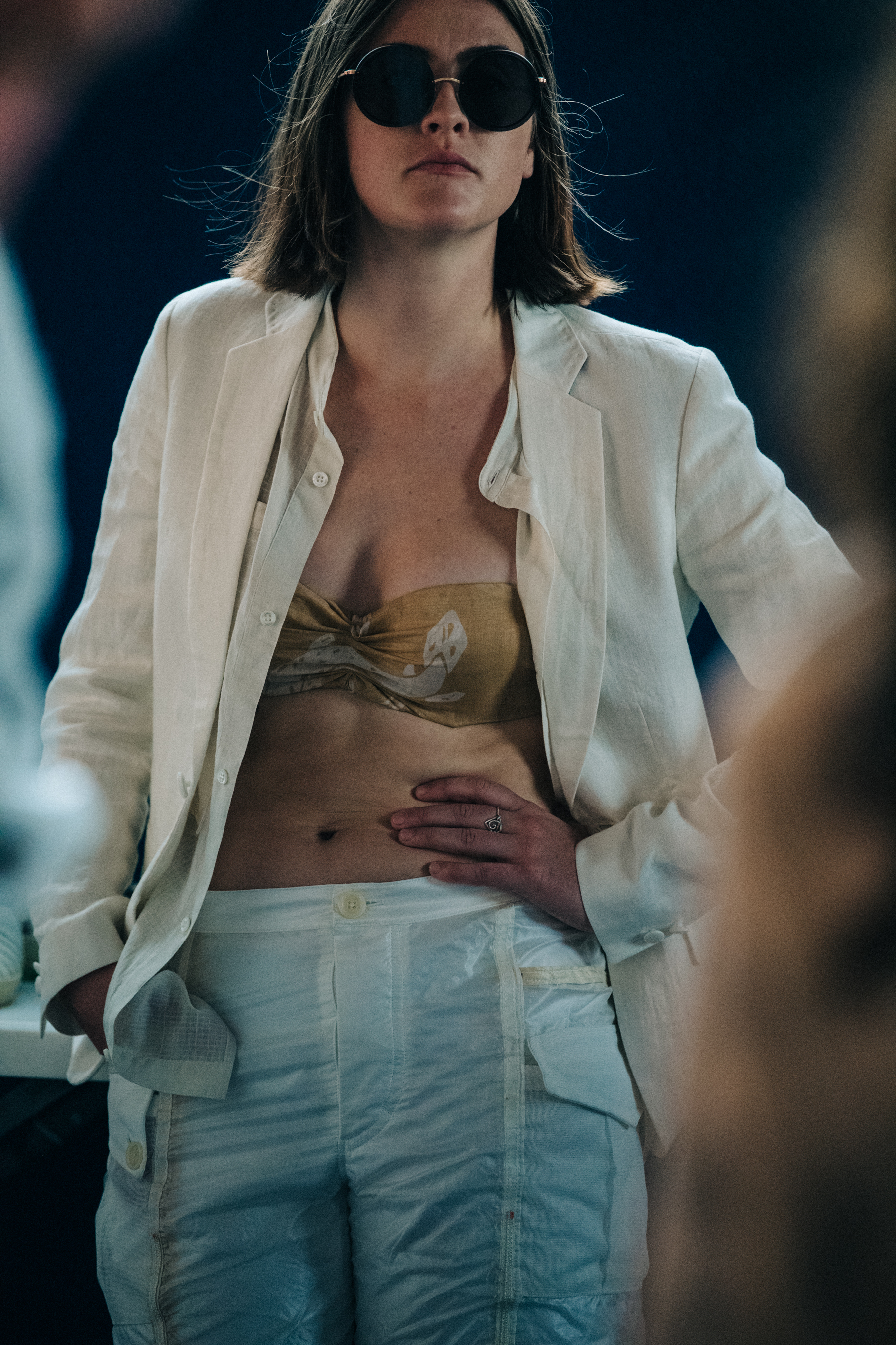 Backstage at Billy Reid show 2019