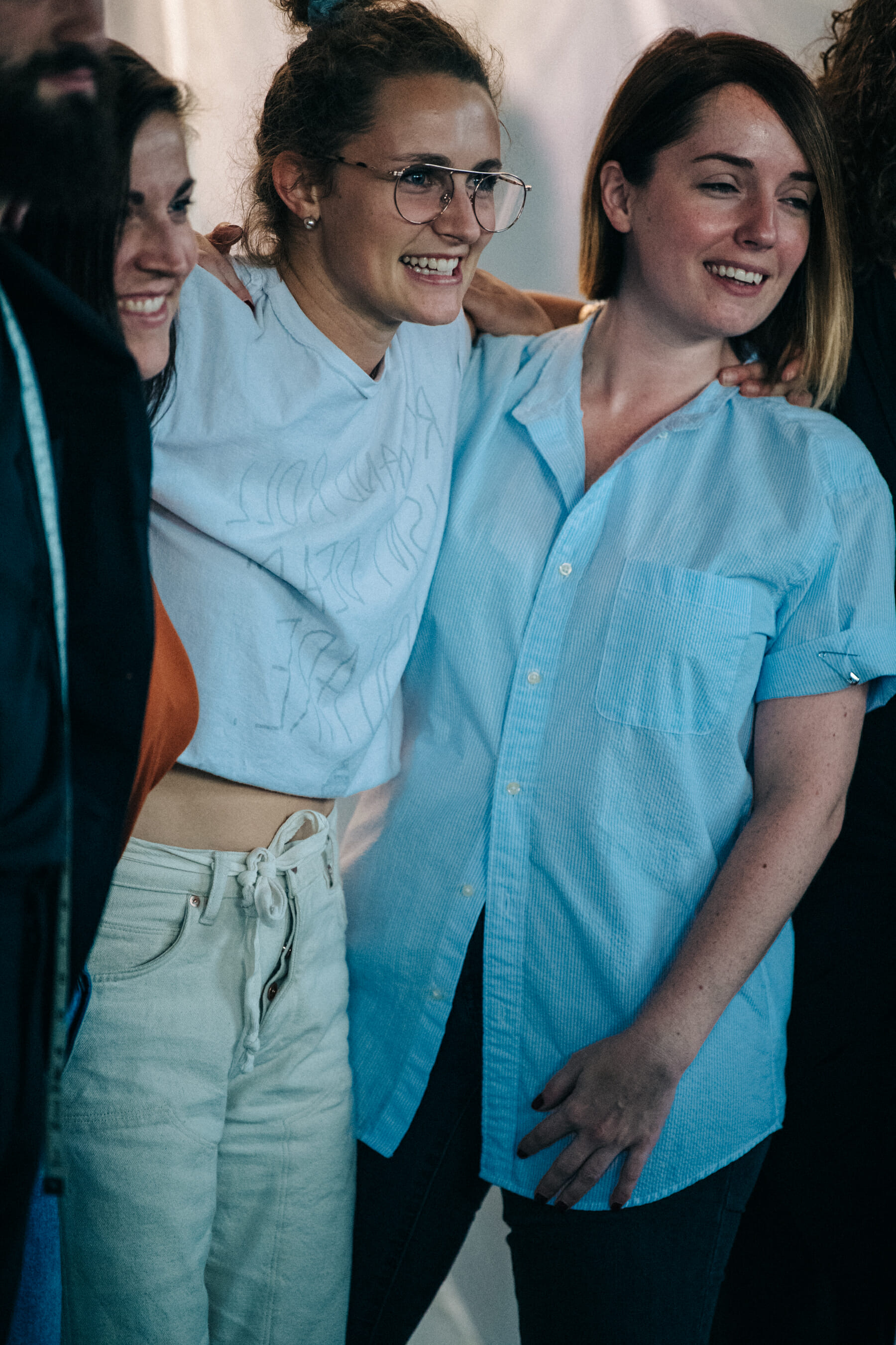 Backstage at Billy Reid show 2019