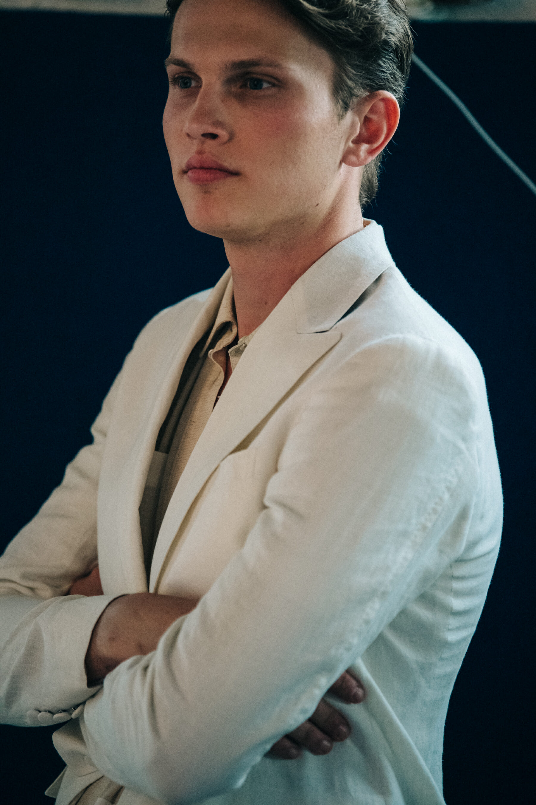 Backstage at Billy Reid show 2019