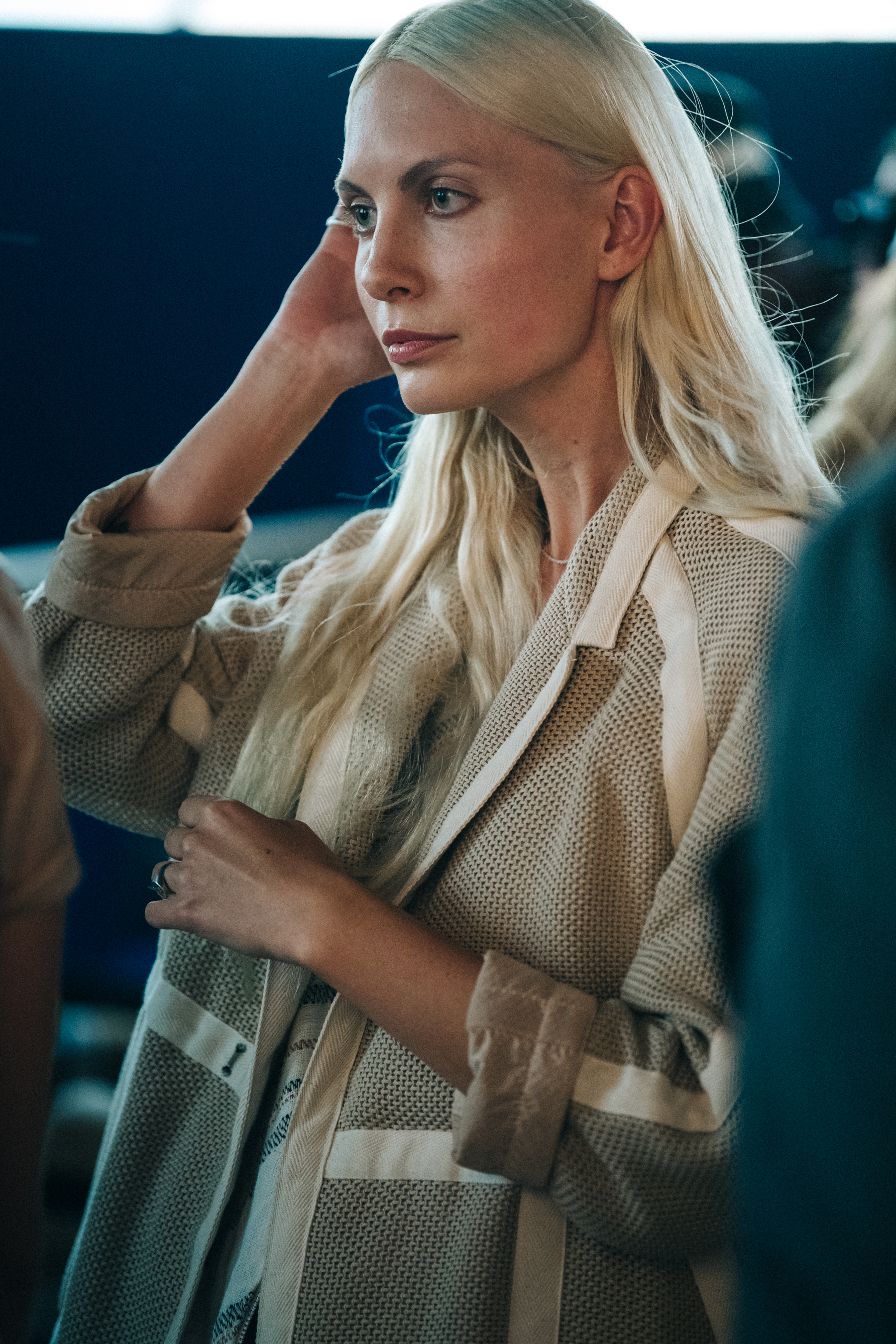 Backstage at Billy Reid show 2019