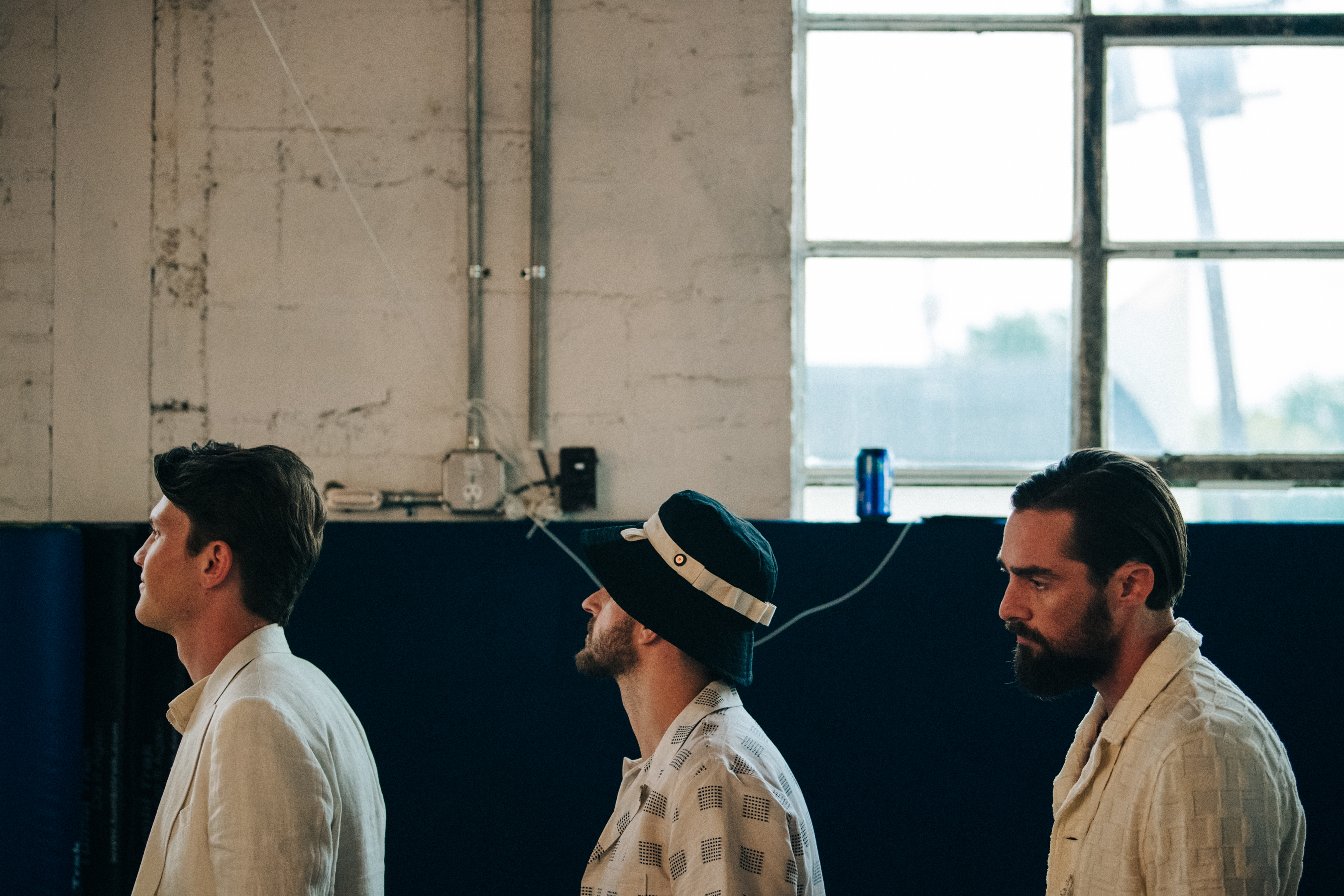Backstage at Billy Reid show 2019