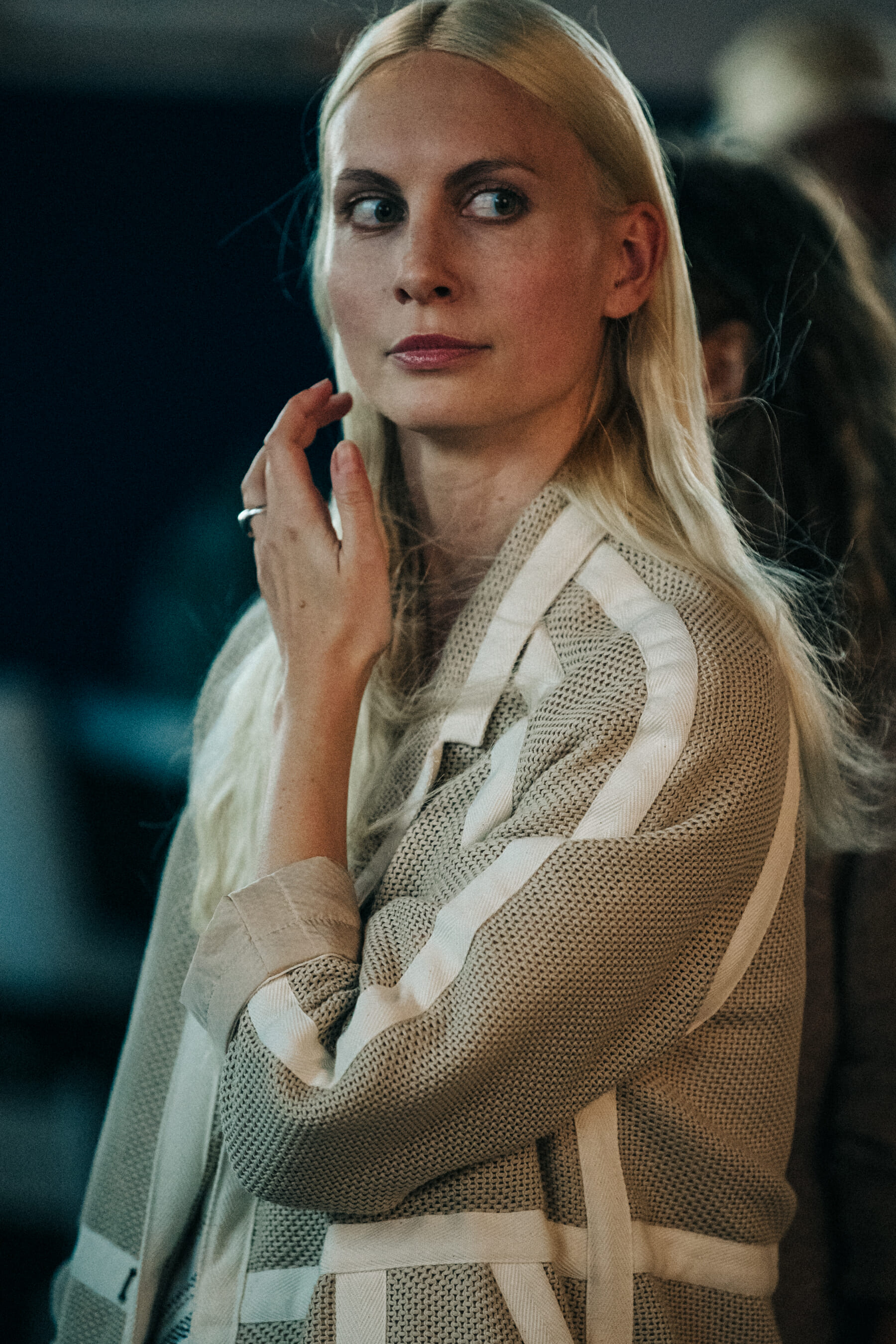 Backstage at Billy Reid show 2019
