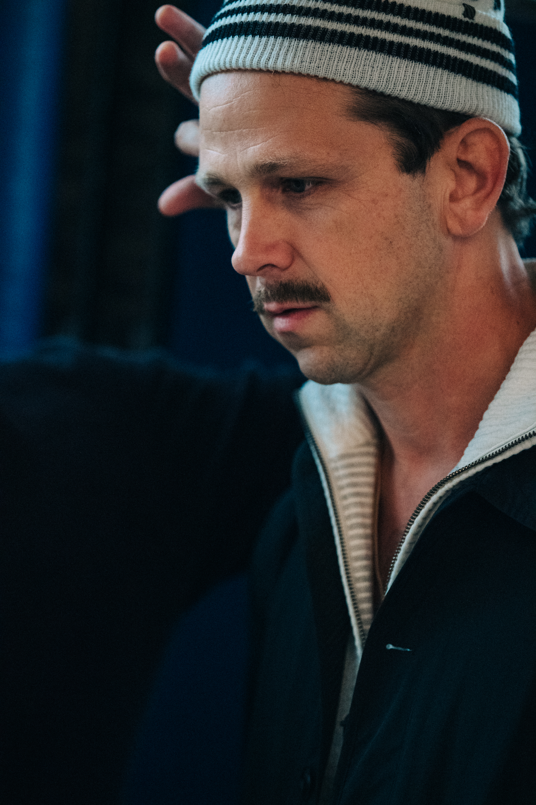 Backstage at Billy Reid show 2019