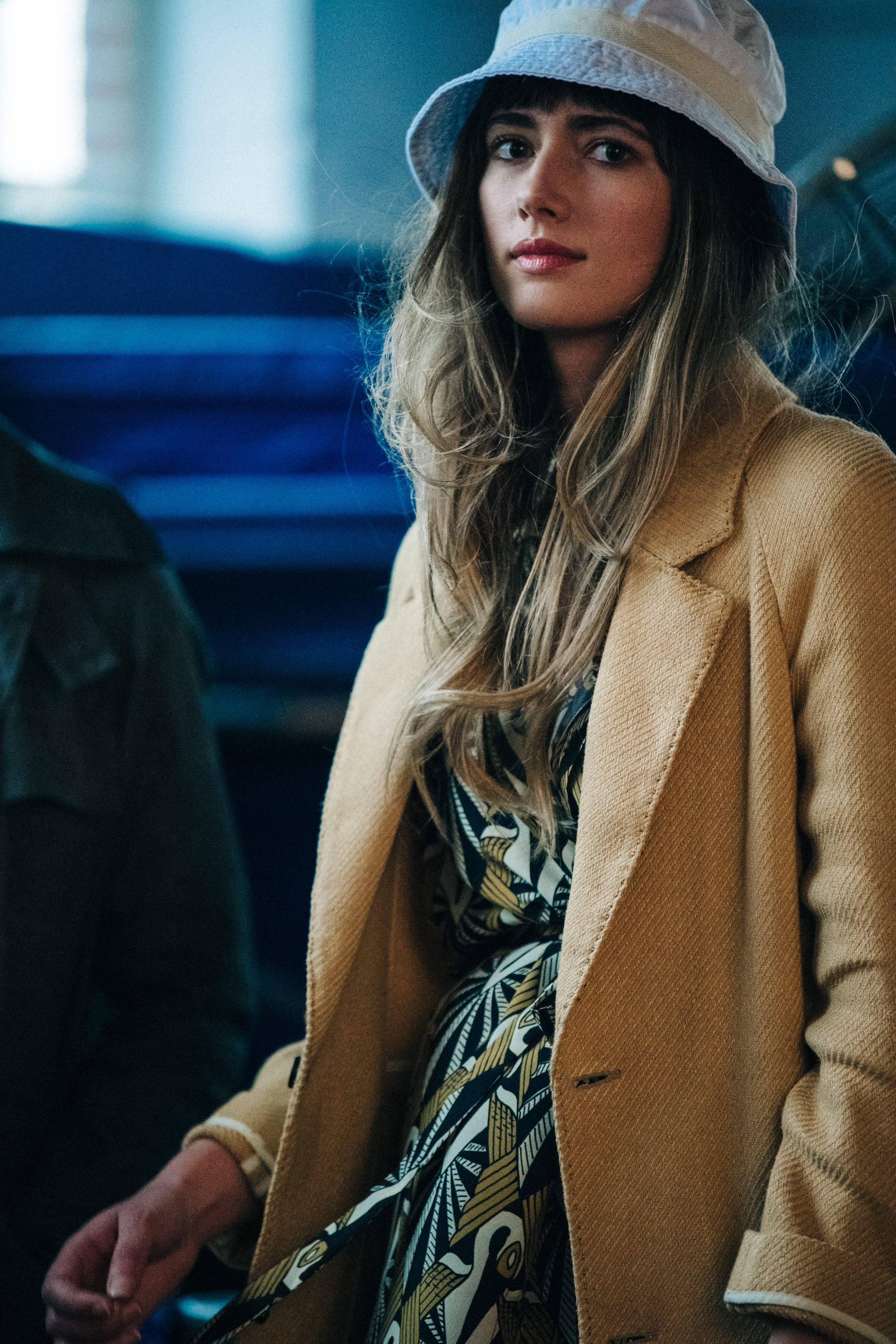 Backstage at Billy Reid show 2019