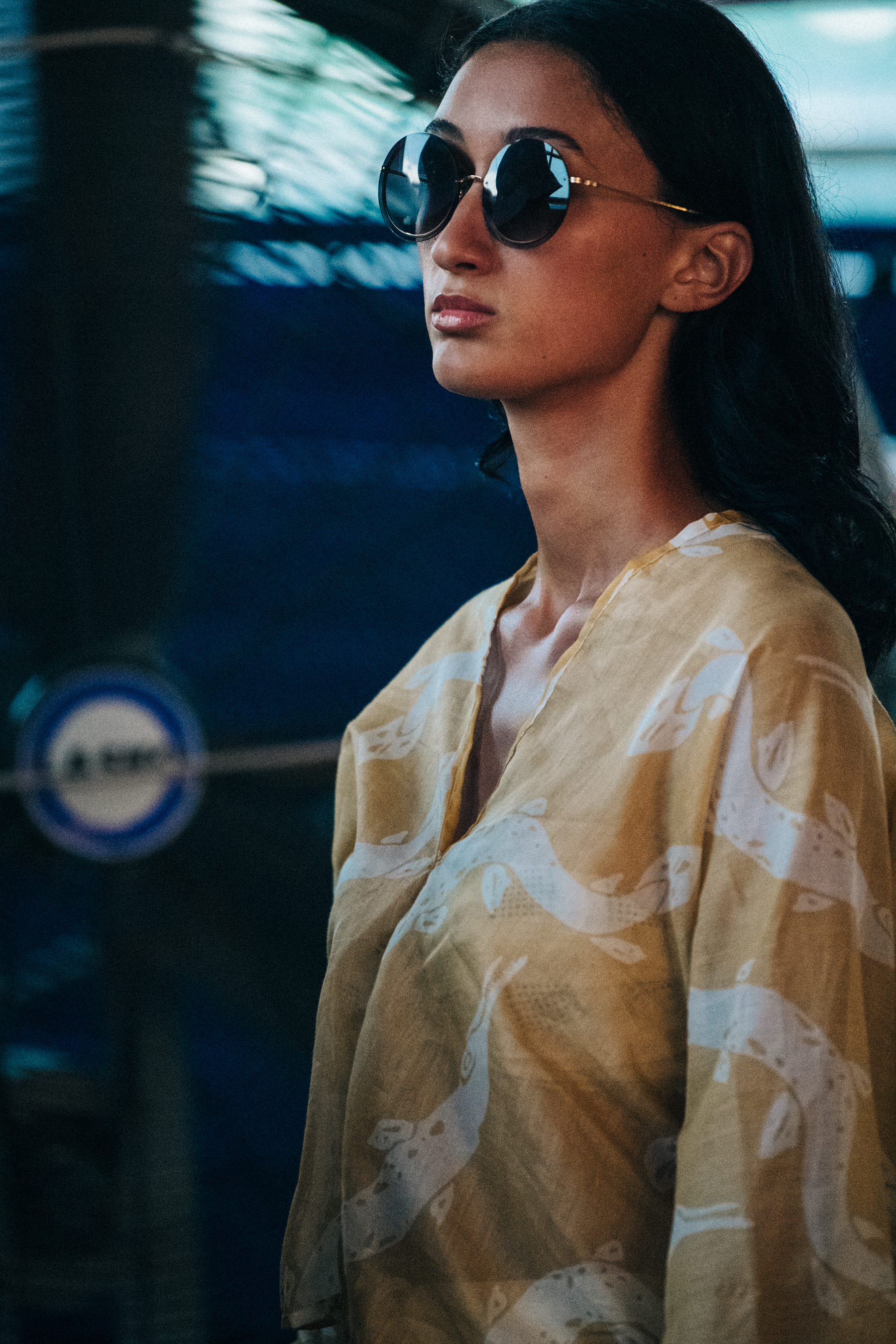 Backstage at Billy Reid show 2019