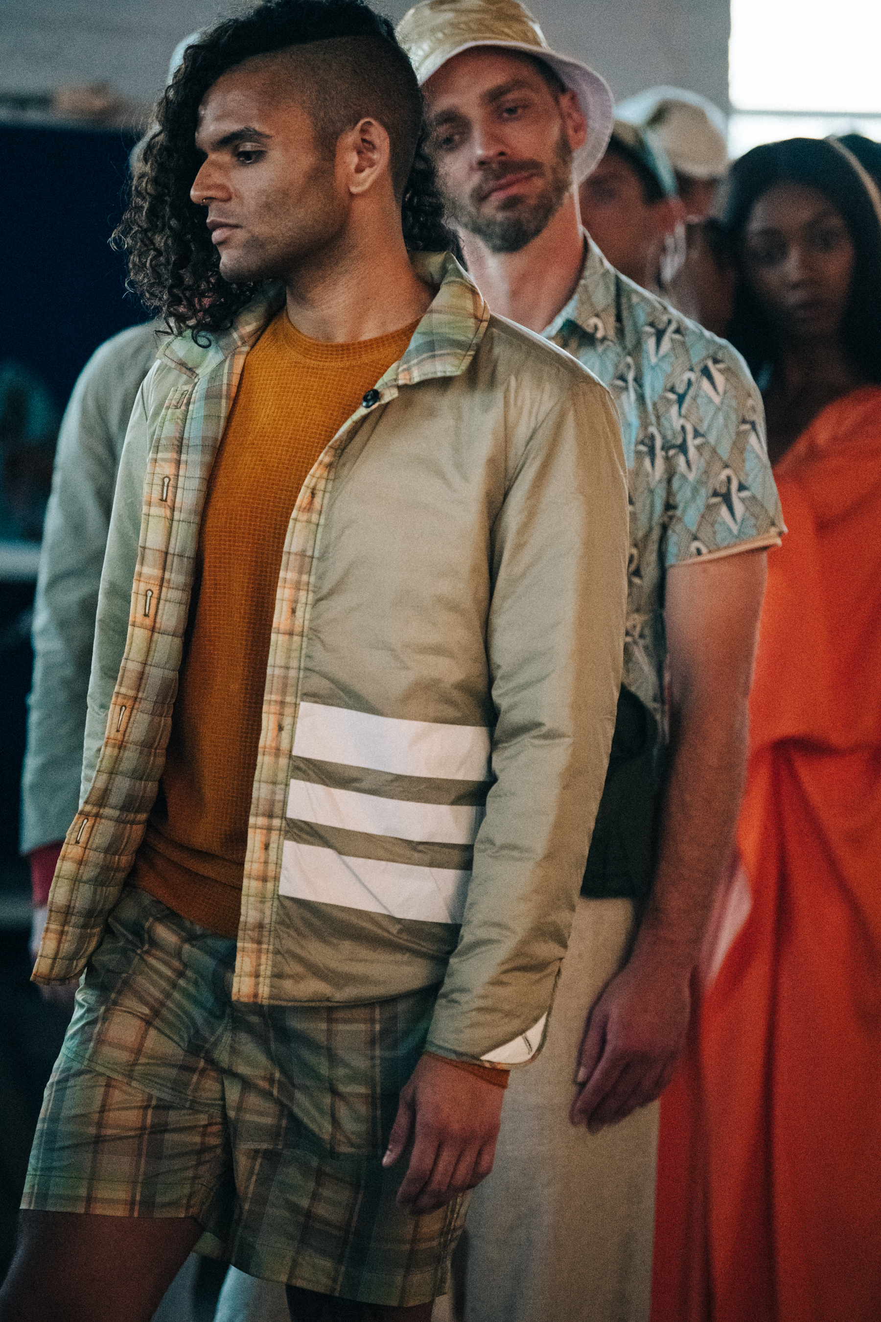 Backstage at Billy Reid show 2019