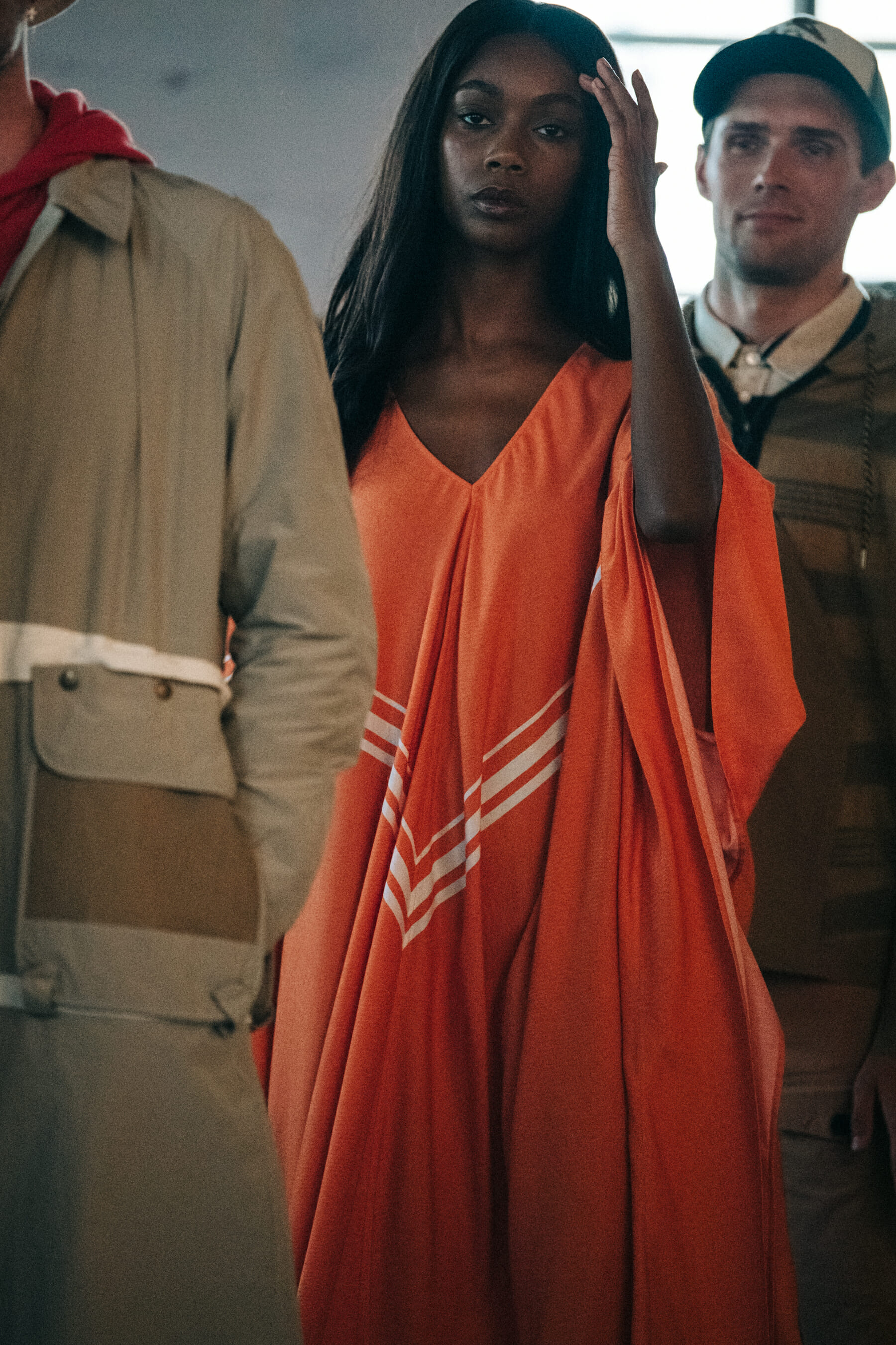 Backstage at Billy Reid show 2019