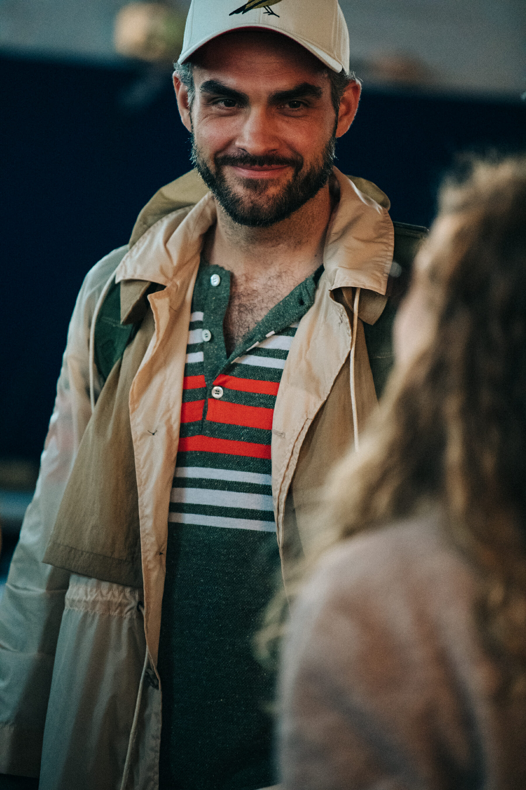 Backstage at Billy Reid show 2019