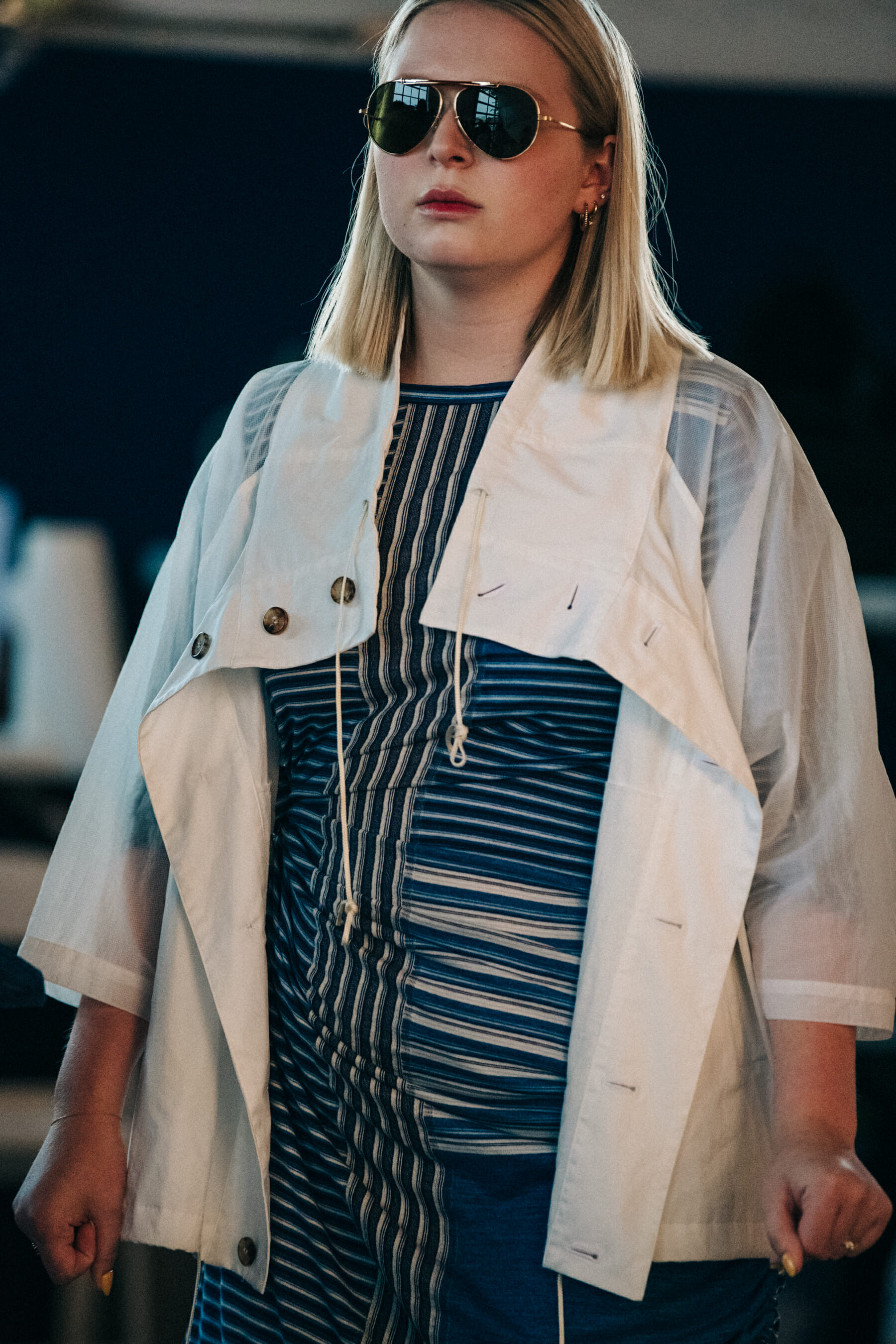 Backstage at Billy Reid show 2019