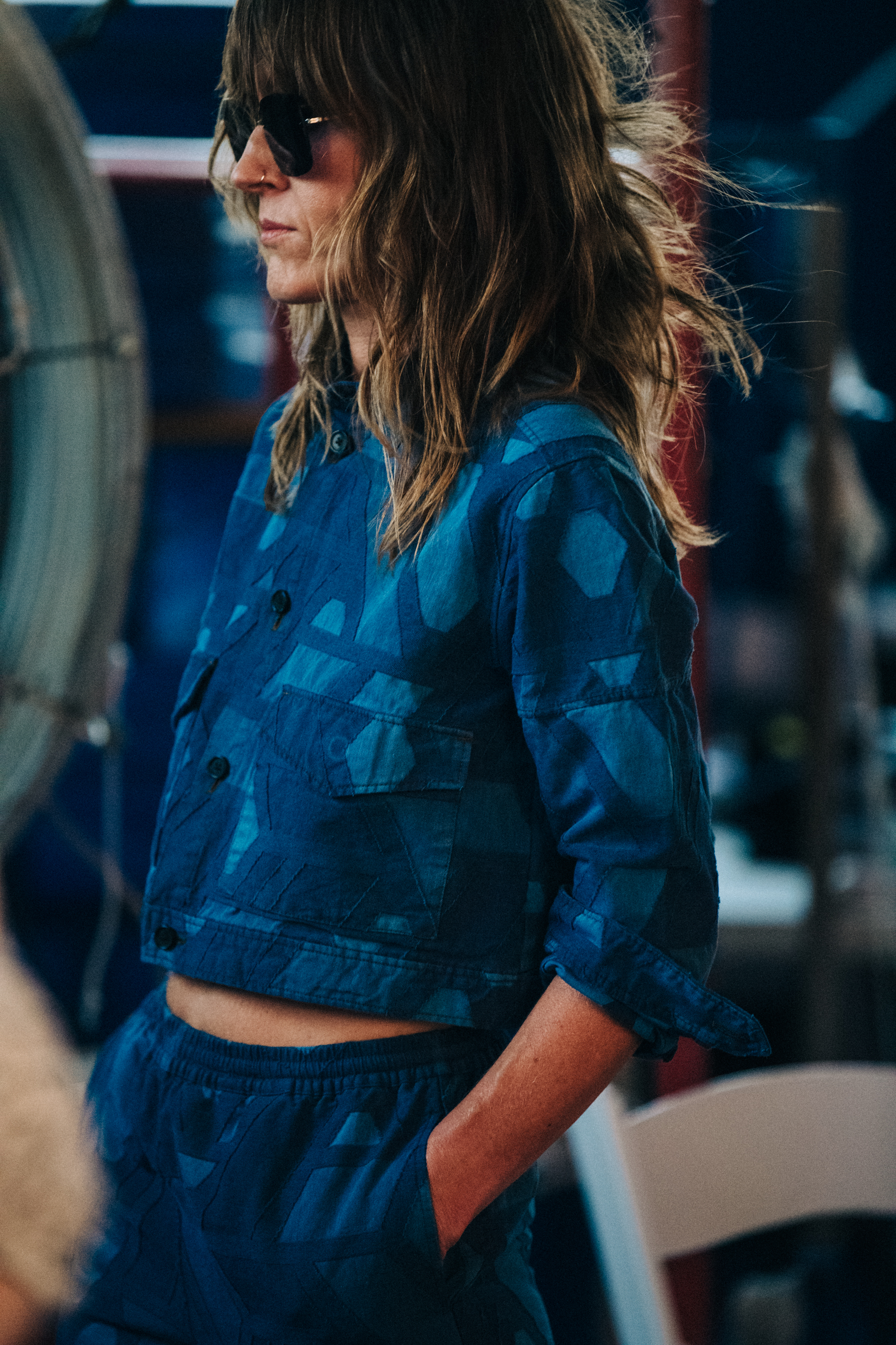 Backstage at Billy Reid show 2019