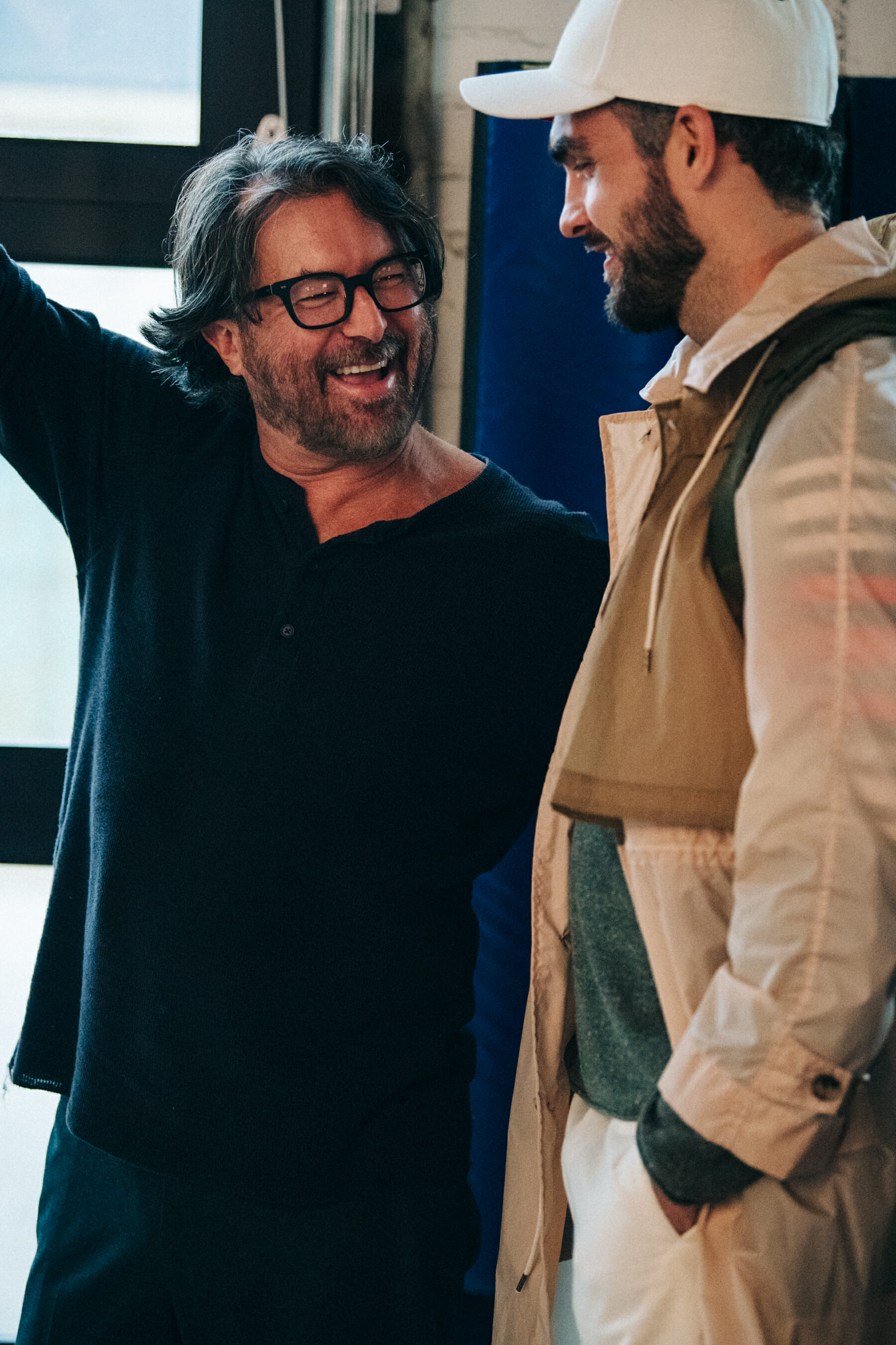 Backstage at Billy Reid show 2019