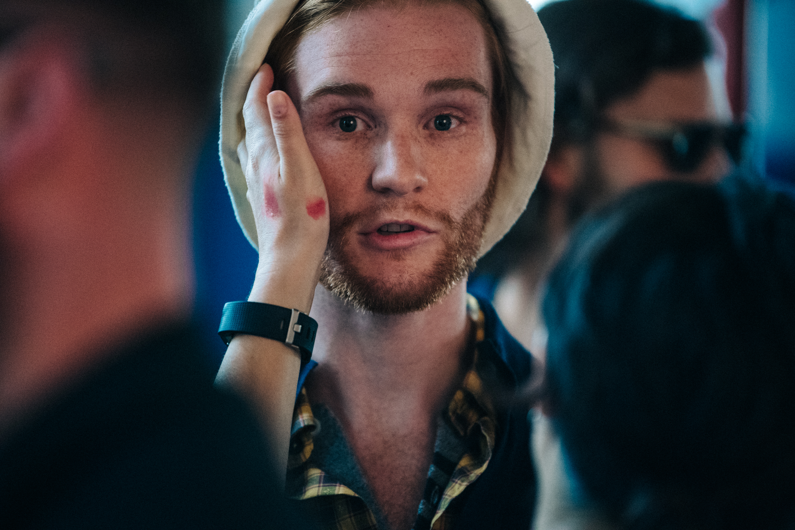Backstage at Billy Reid show 2019