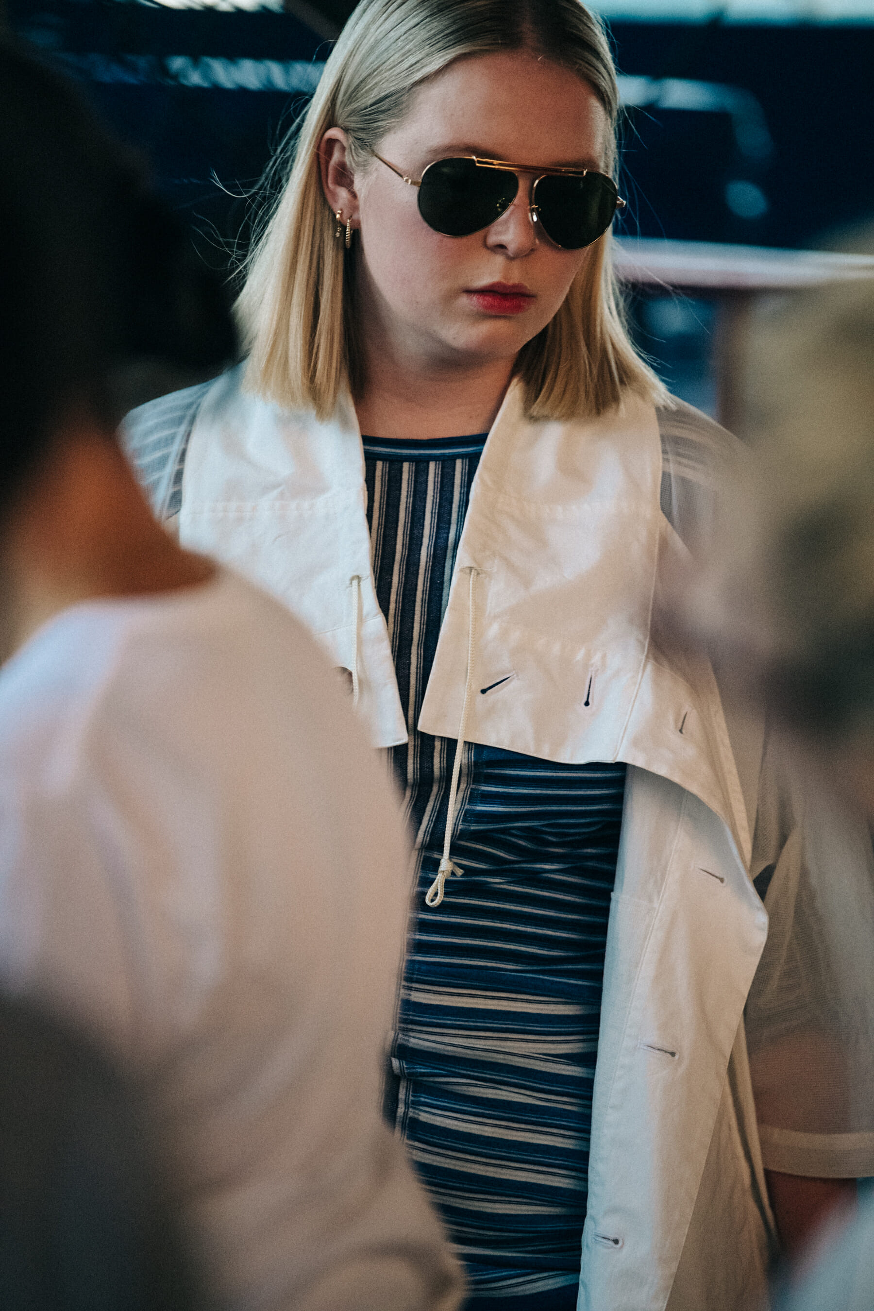 Backstage at Billy Reid show 2019