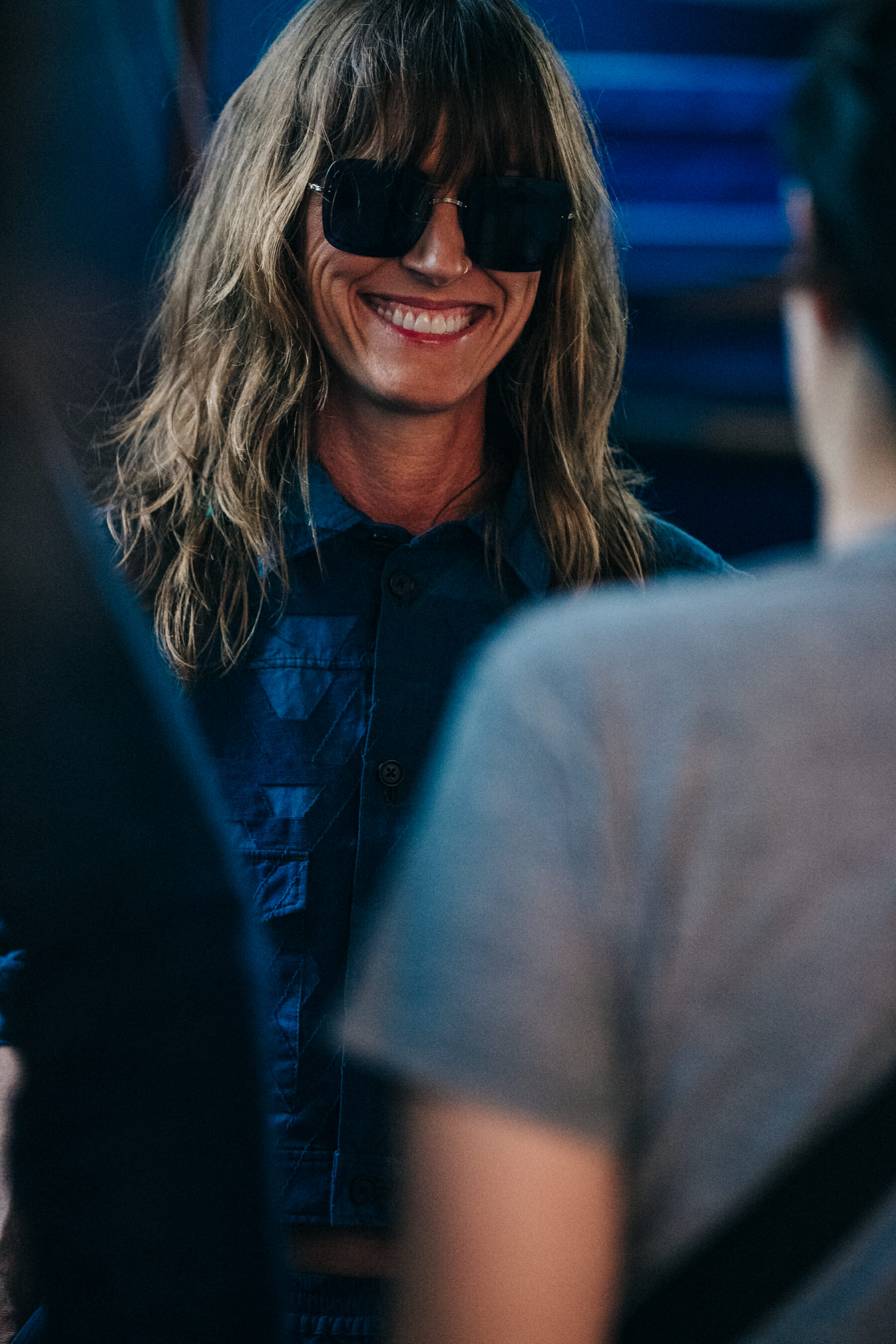 Backstage at Billy Reid show 2019