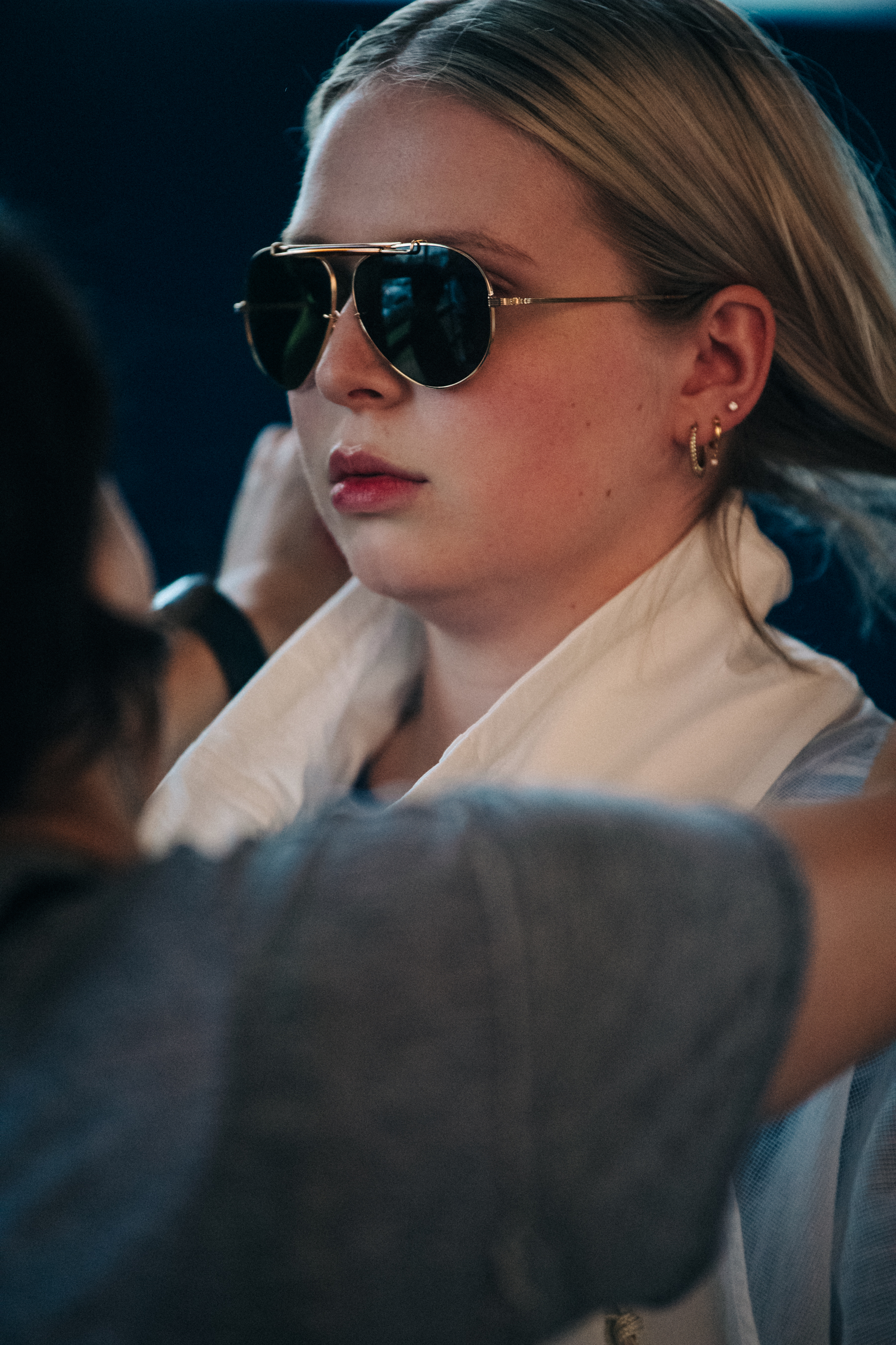 Backstage at Billy Reid show 2019