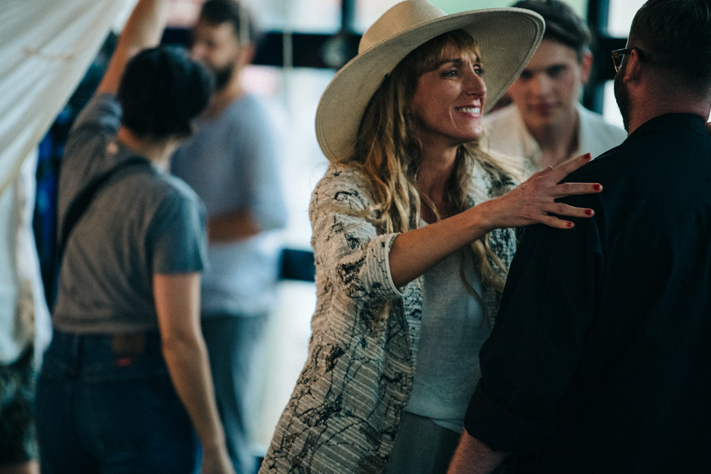 Backstage at Billy Reid show 2019