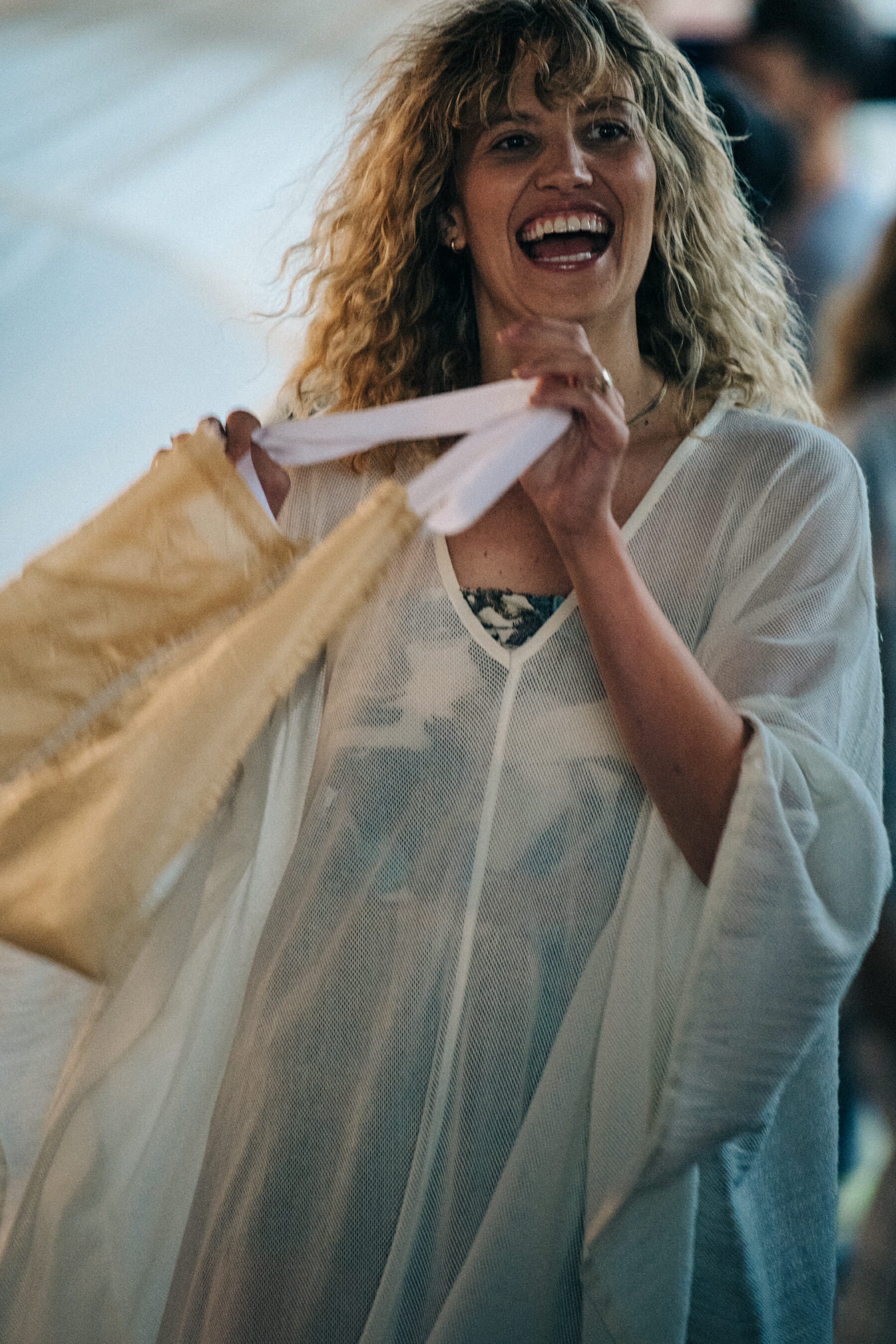 Backstage at Billy Reid show 2019