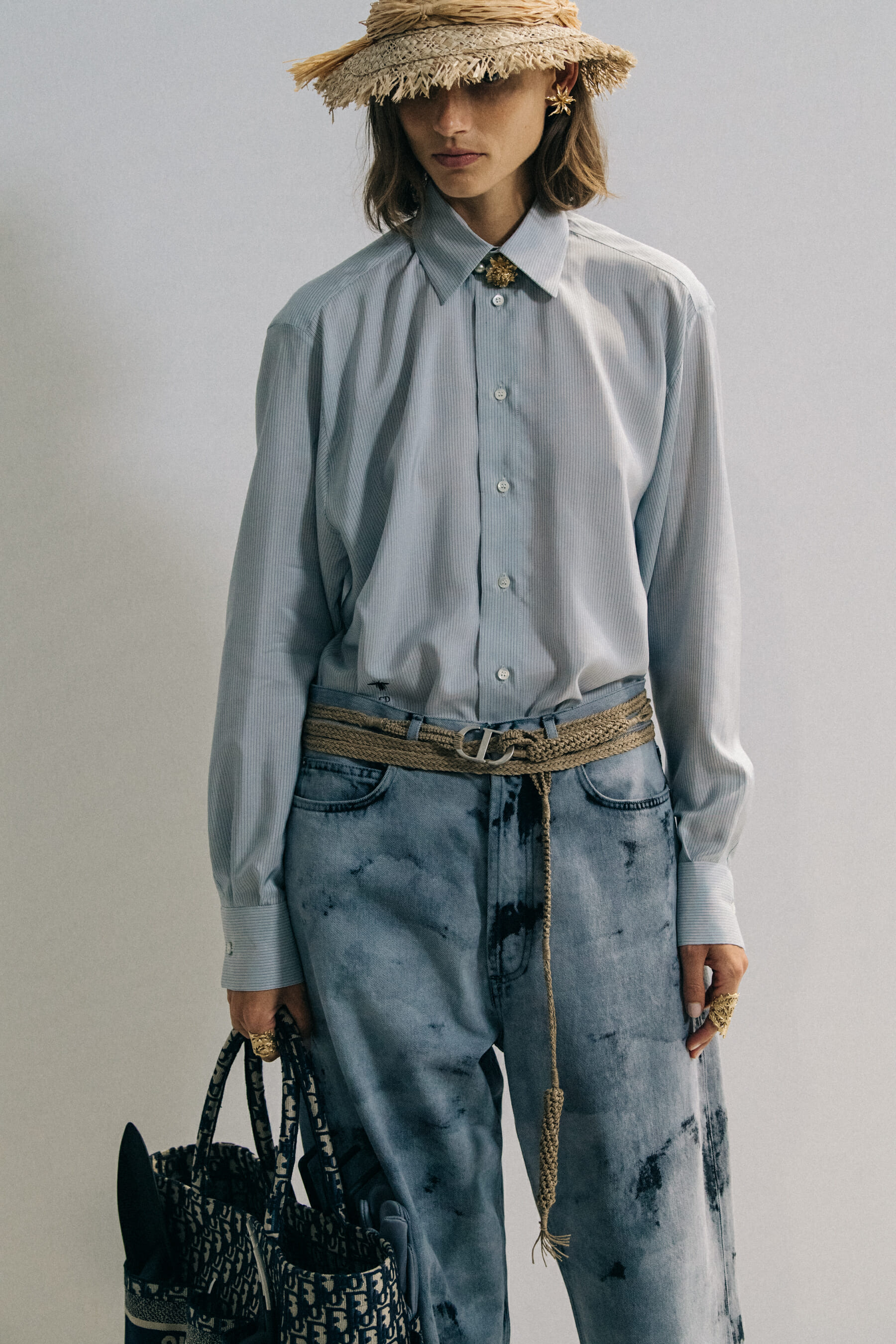 Giedre Dukauskaite backstage at Christian Dior