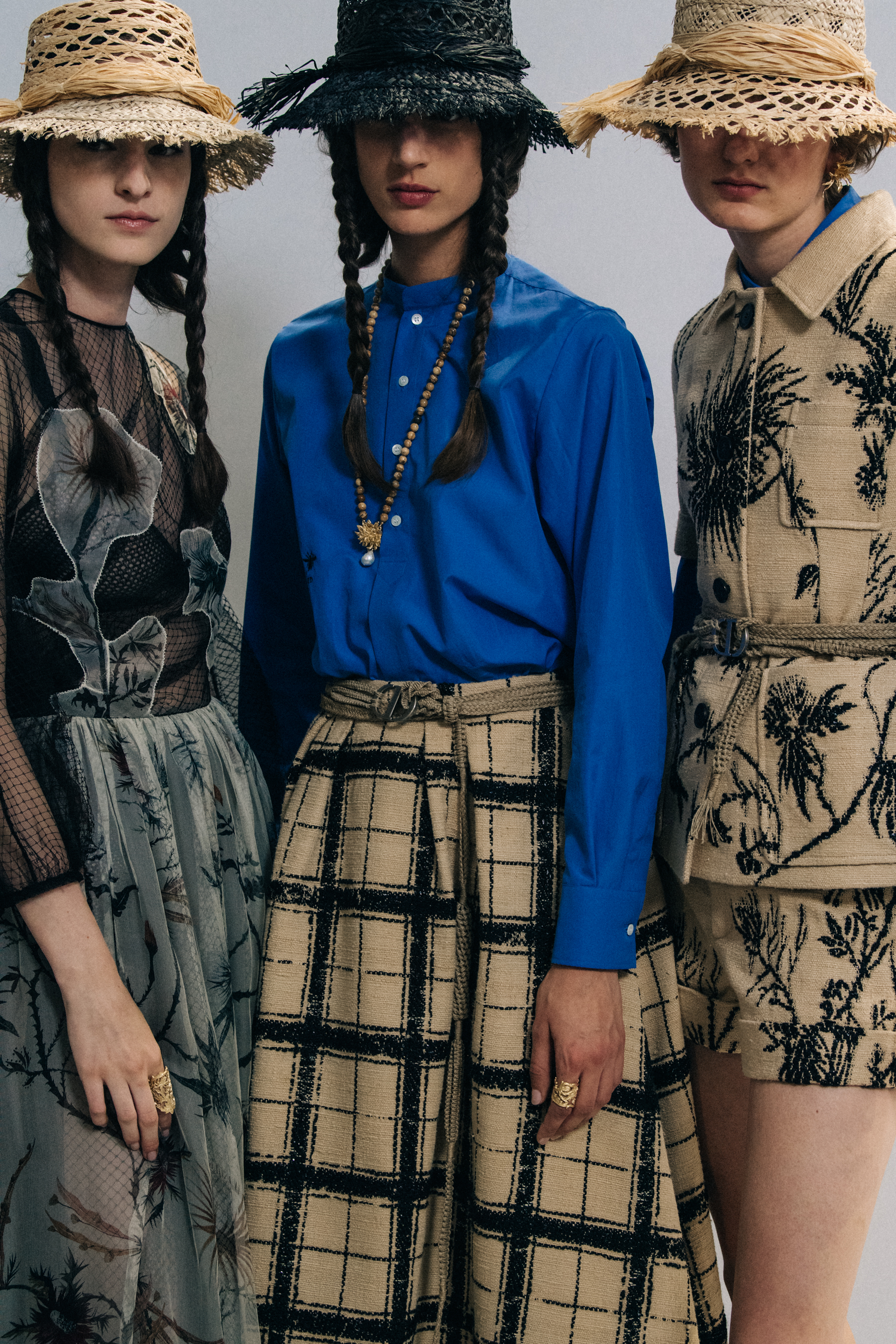 Rachel Marx backstage at Christian Dior