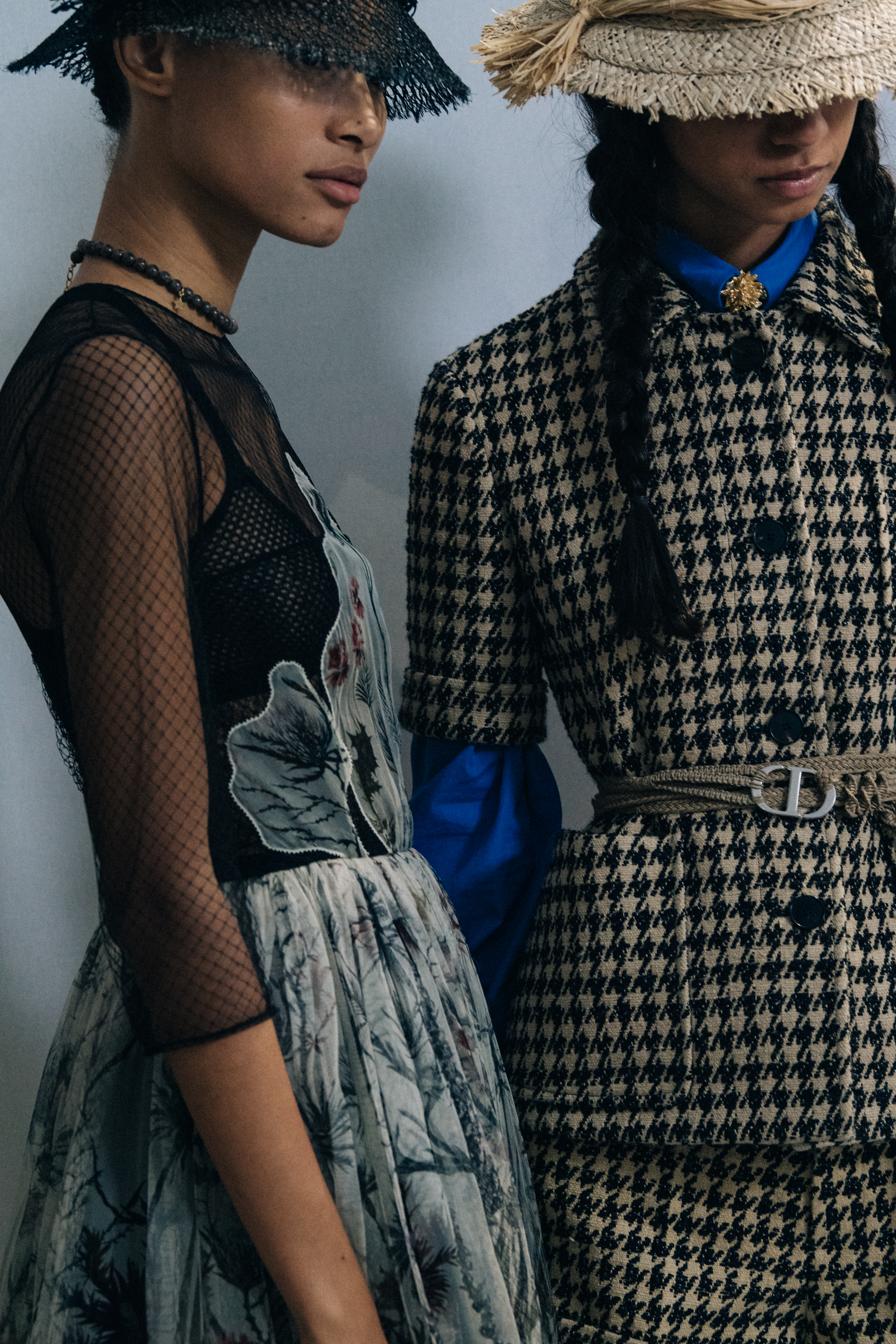 Lineisy Montero Feliz backstage at Christian Dior