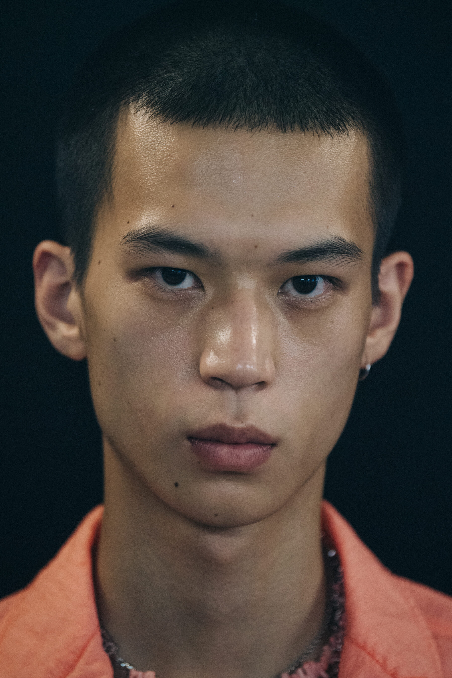 Portrait of model at Kenzo
