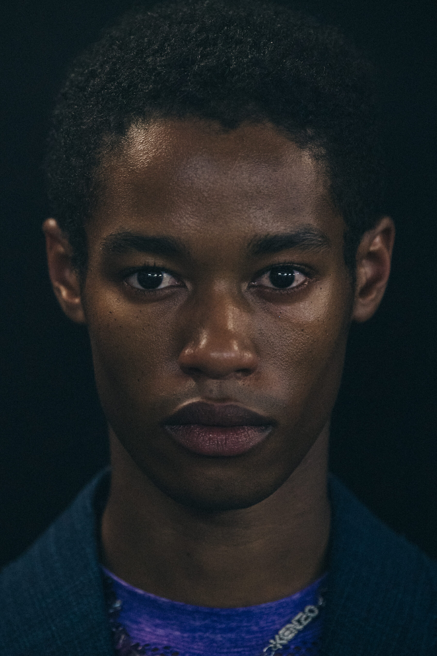 Portrait of model at Kenzo