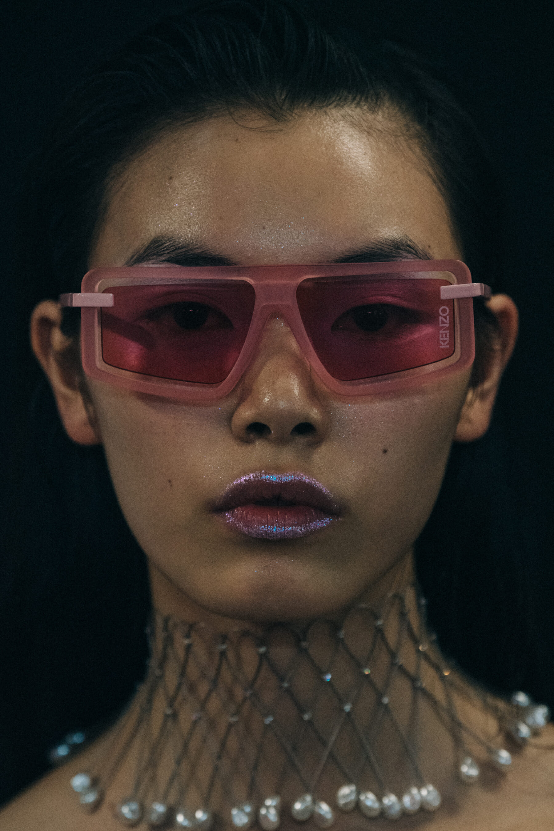 Portrait of model at Kenzo