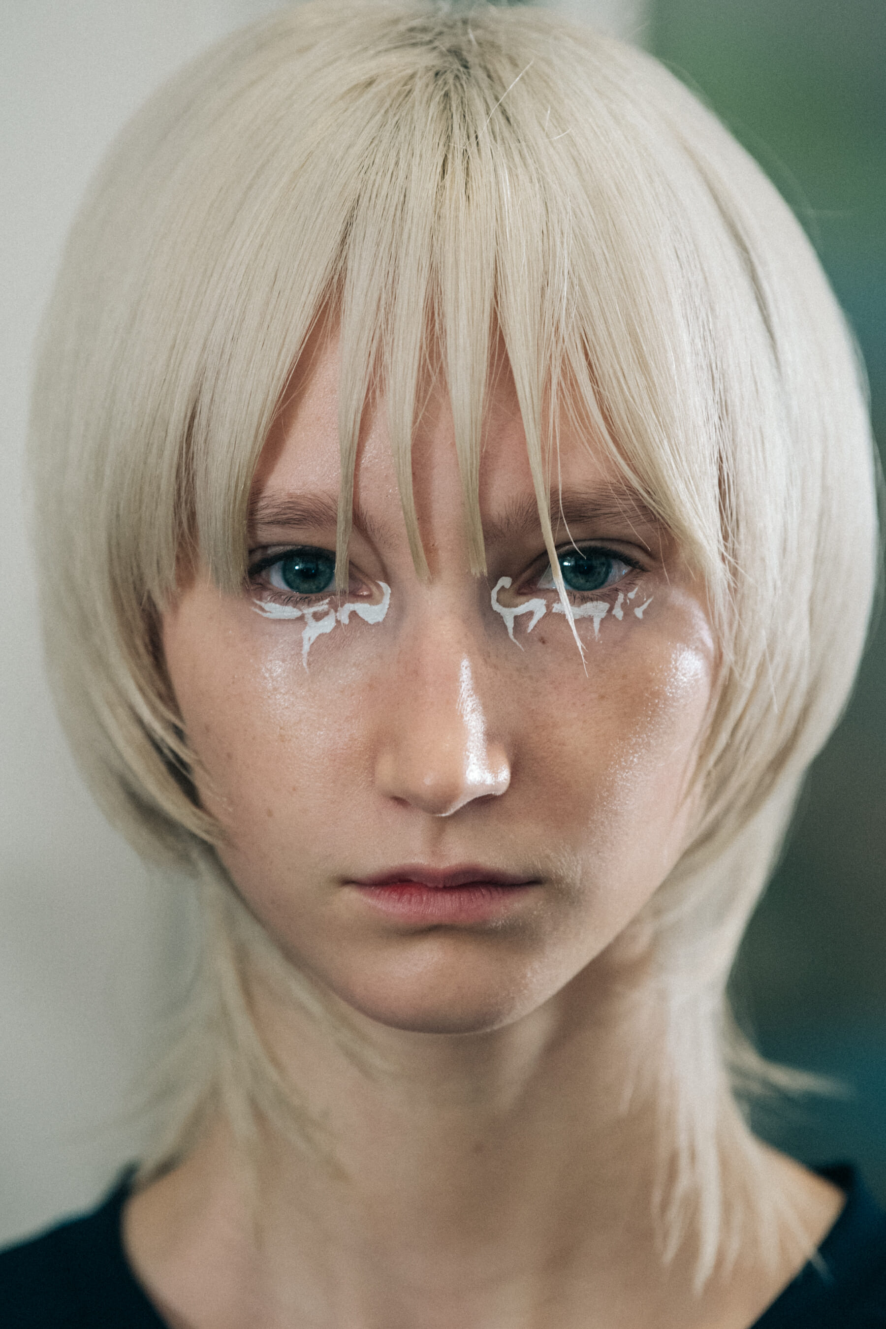 Portrait of model with eye makeup
