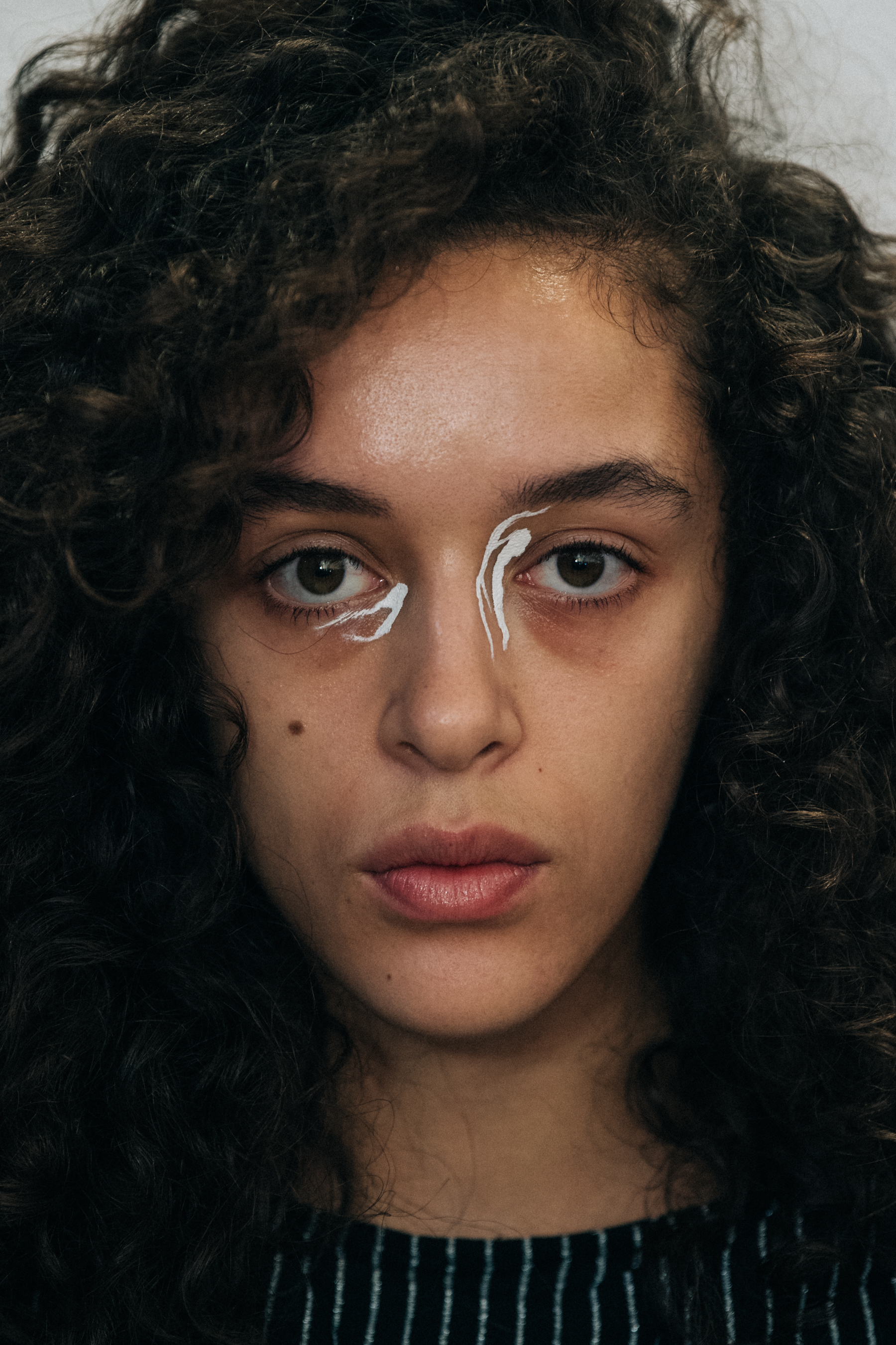 Portrait of model with eye makeup