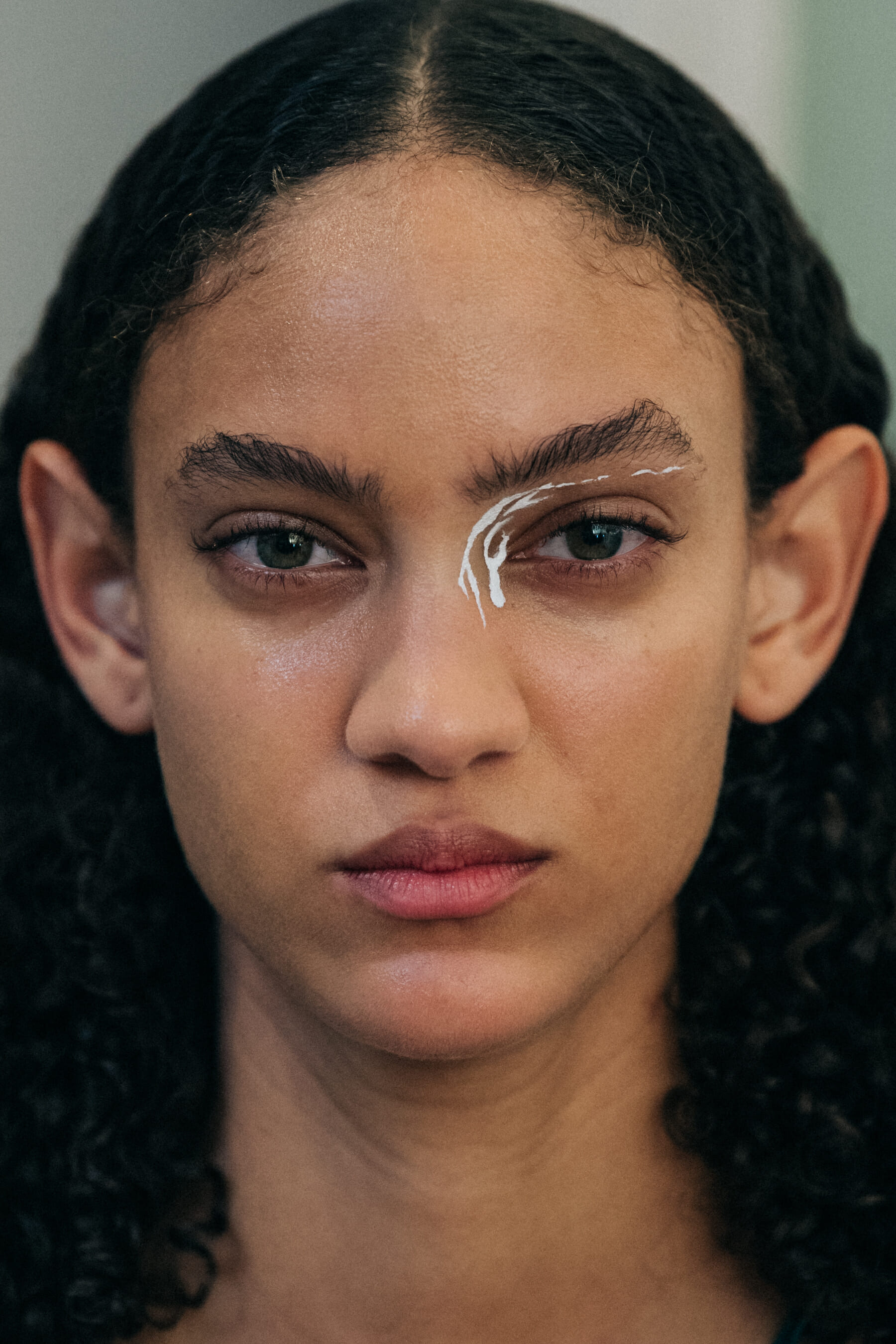 Portrait of model with eye makeup