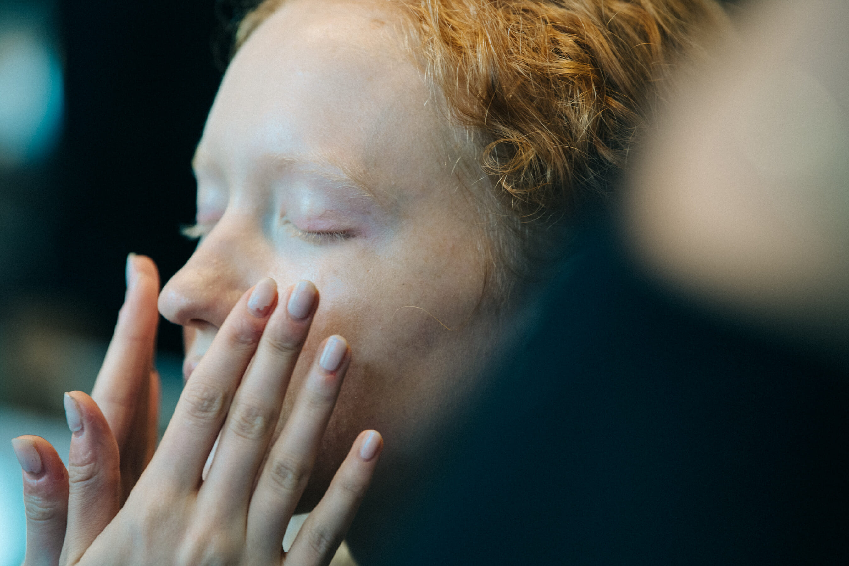 Ruth Mara Bouwmeester backstage at Mansur Gavriel