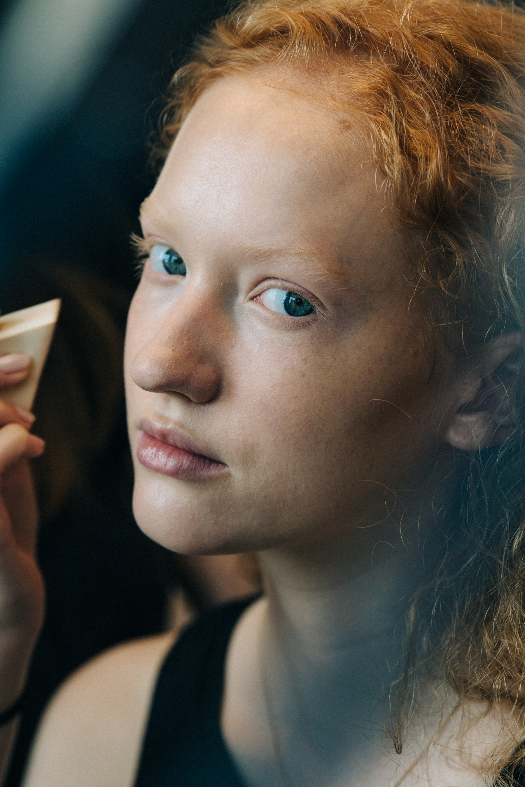 Ruth Mara Bouwmeester backstage at Mansur Gavriel