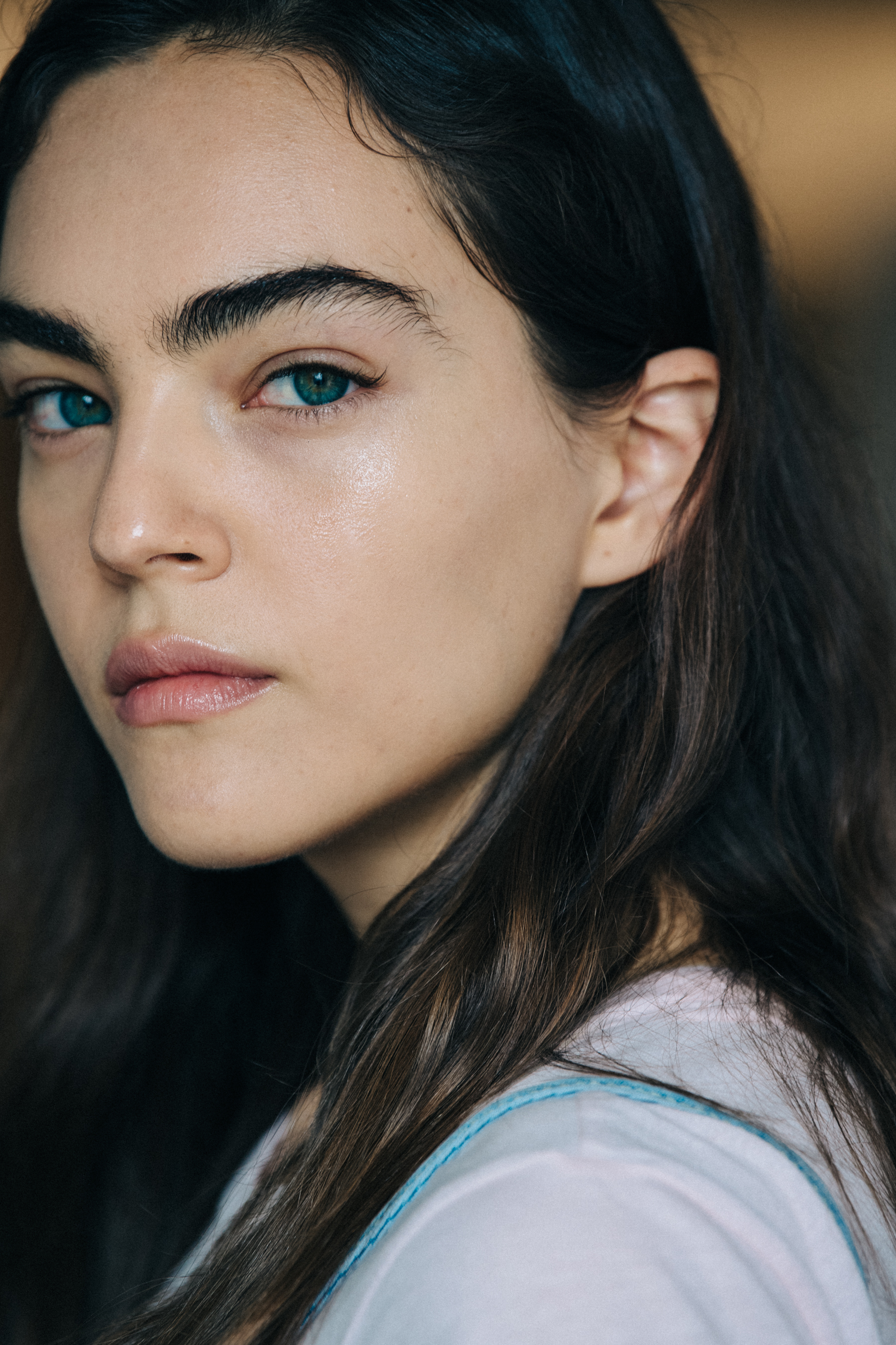 Wilson Gay backstage at Mansur Gavriel